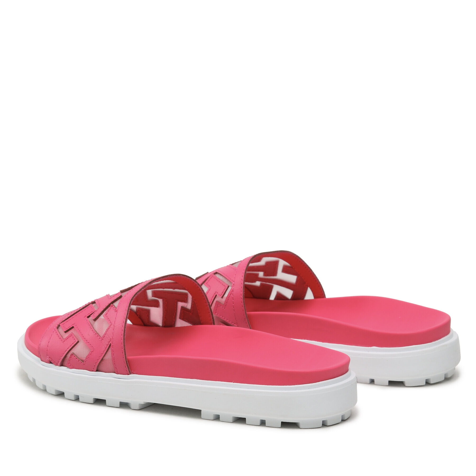 Tommy Hilfiger Natikači Th Elevated Flat Sandal FW0FW07407 Roza - Pepit.si