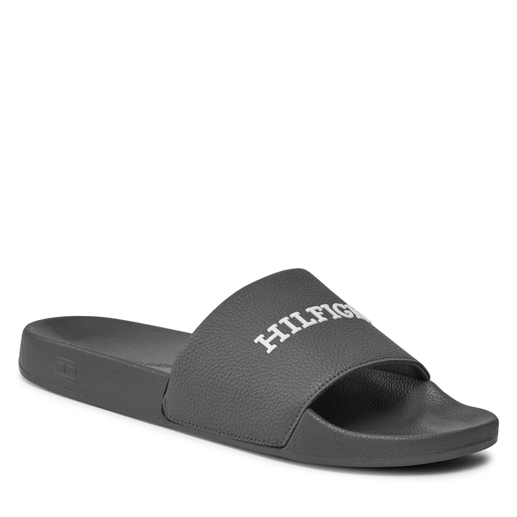 Tommy Hilfiger Natikači Th Embossed Pool Slide FM0FM04869 Siva - Pepit.si