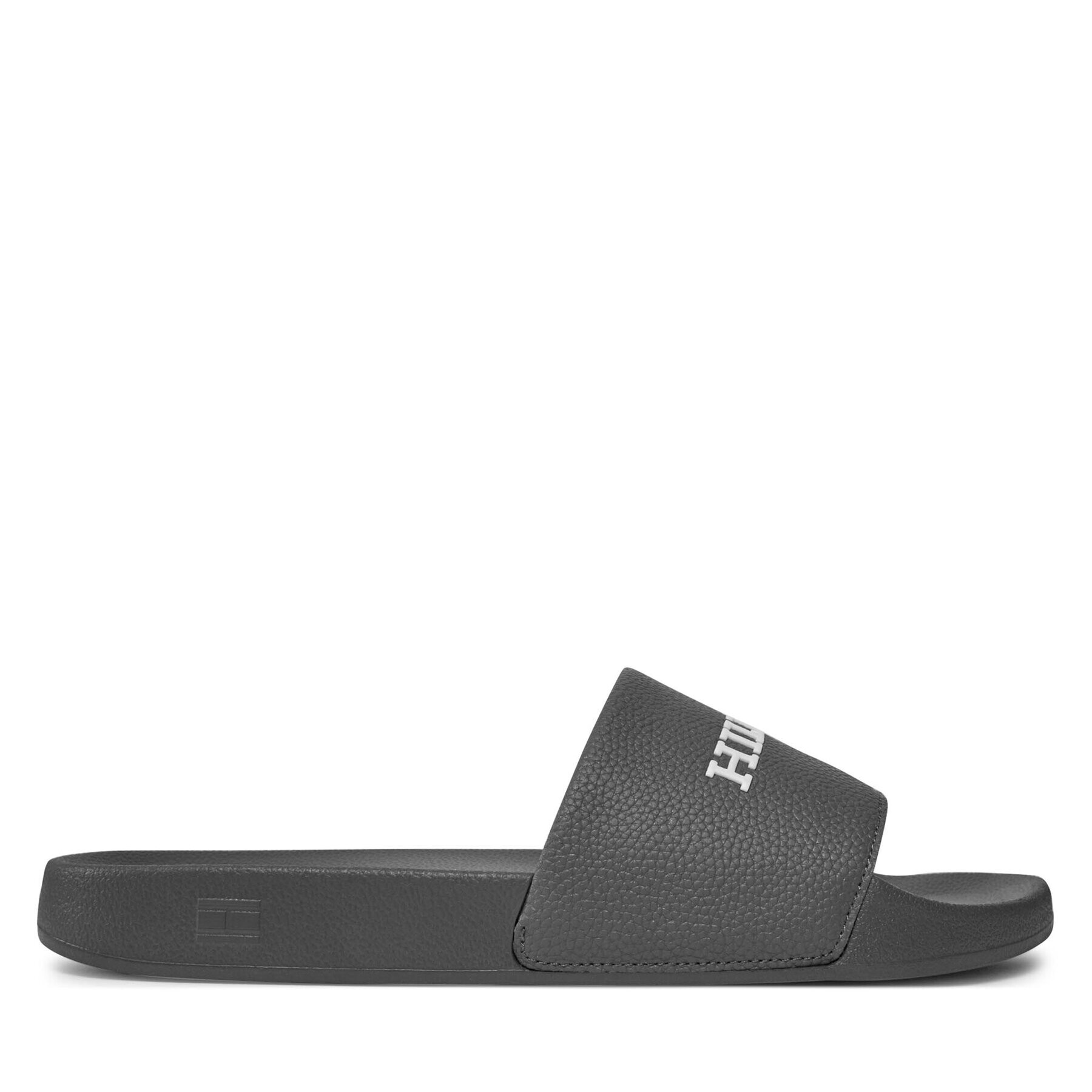 Tommy Hilfiger Natikači Th Embossed Pool Slide FM0FM04869 Siva - Pepit.si