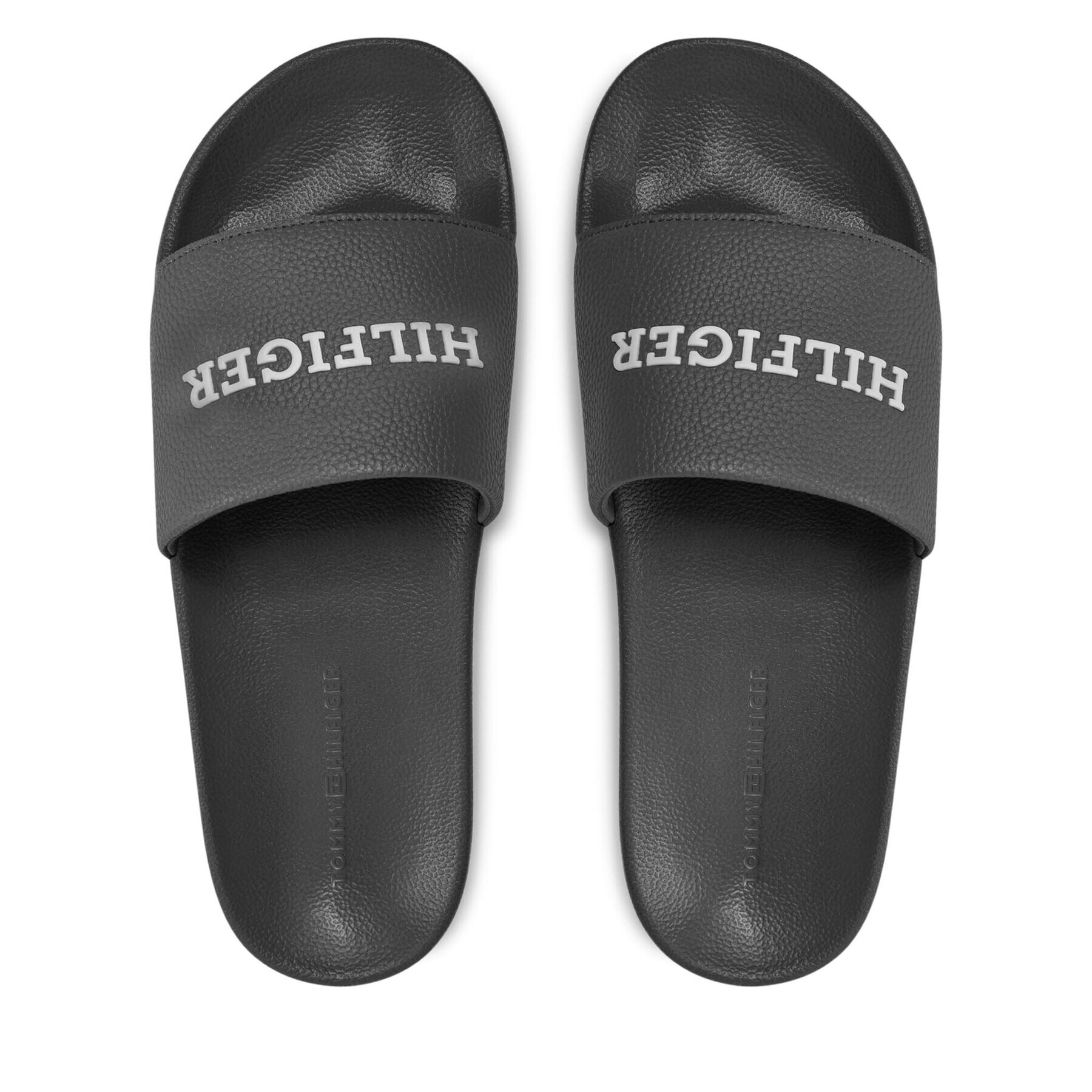 Tommy Hilfiger Natikači Th Embossed Pool Slide FM0FM04869 Siva - Pepit.si