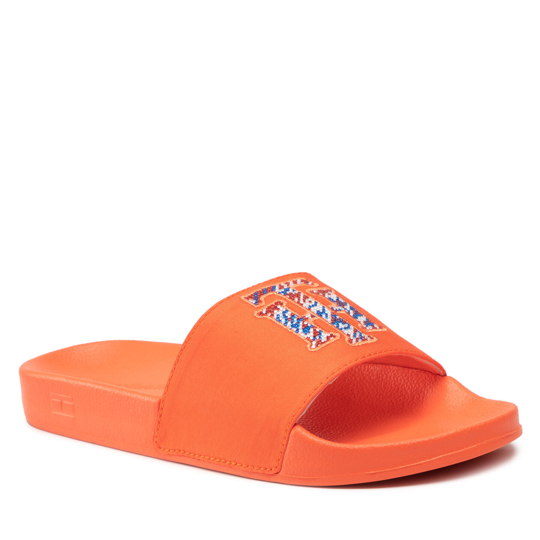 Tommy Hilfiger Natikači Th Logo Pool Slide FW0FW06420 Oranžna - Pepit.si