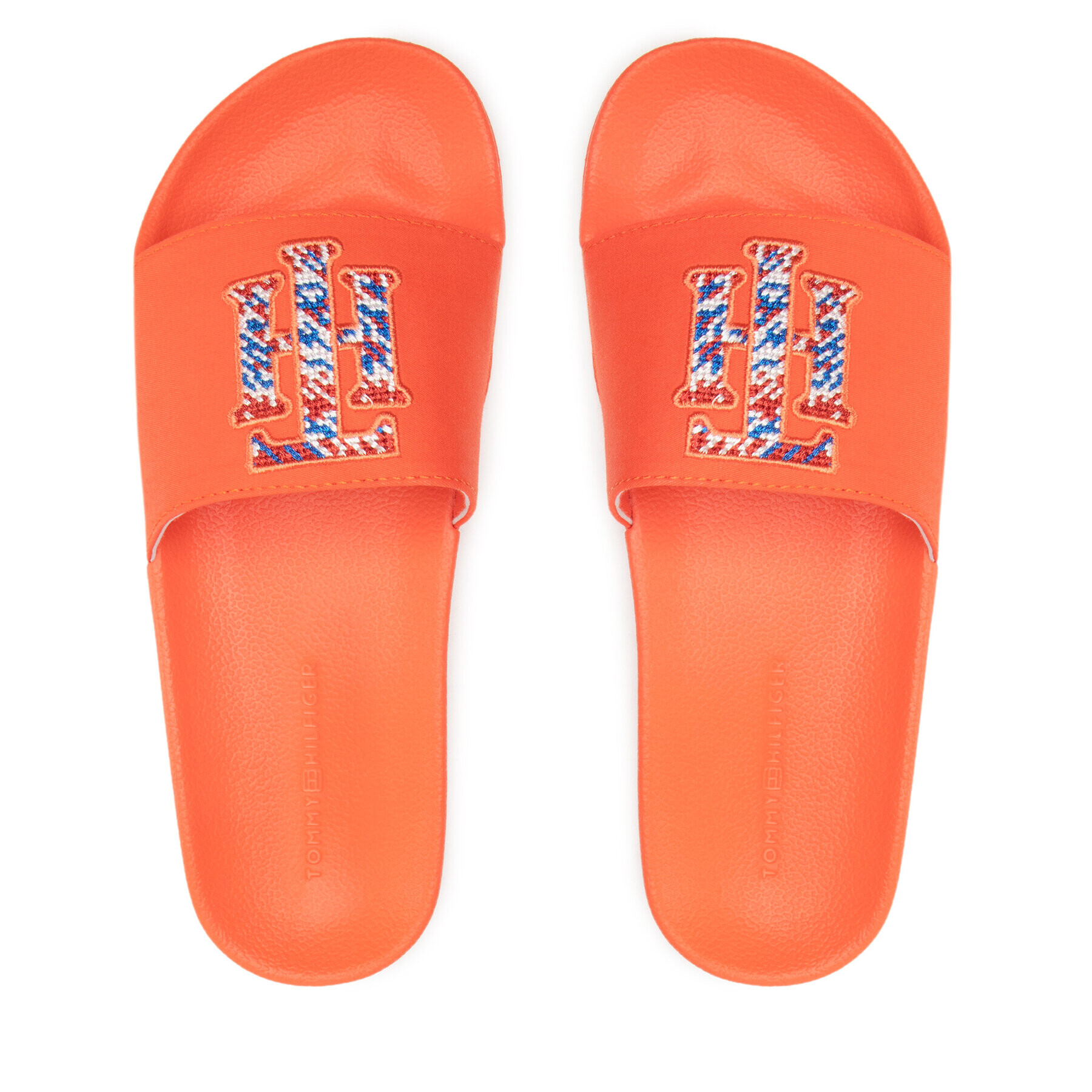 Tommy Hilfiger Natikači Th Logo Pool Slide FW0FW06420 Oranžna - Pepit.si