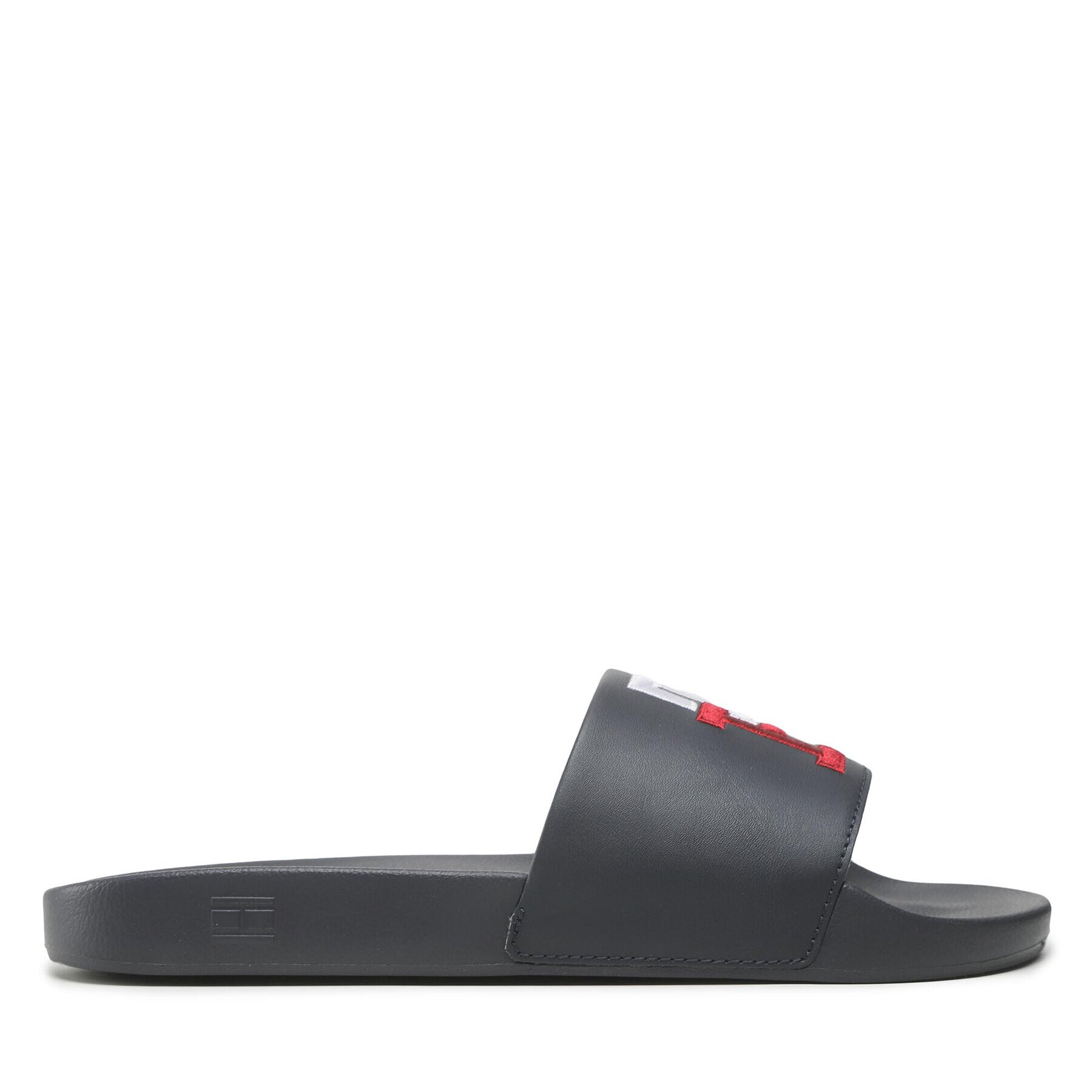 Tommy Hilfiger Natikači Th Raised Embroidery Pool Slide FM0FM04349 Mornarsko modra - Pepit.si