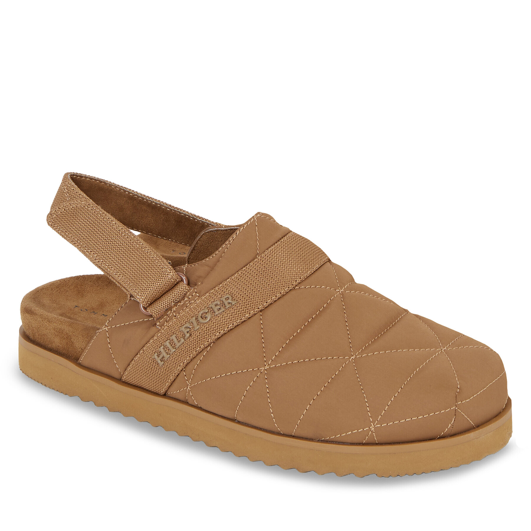 Tommy Hilfiger Natikači Warm Hilfiger Mule Sandal FM0FM04773 Rjava - Pepit.si