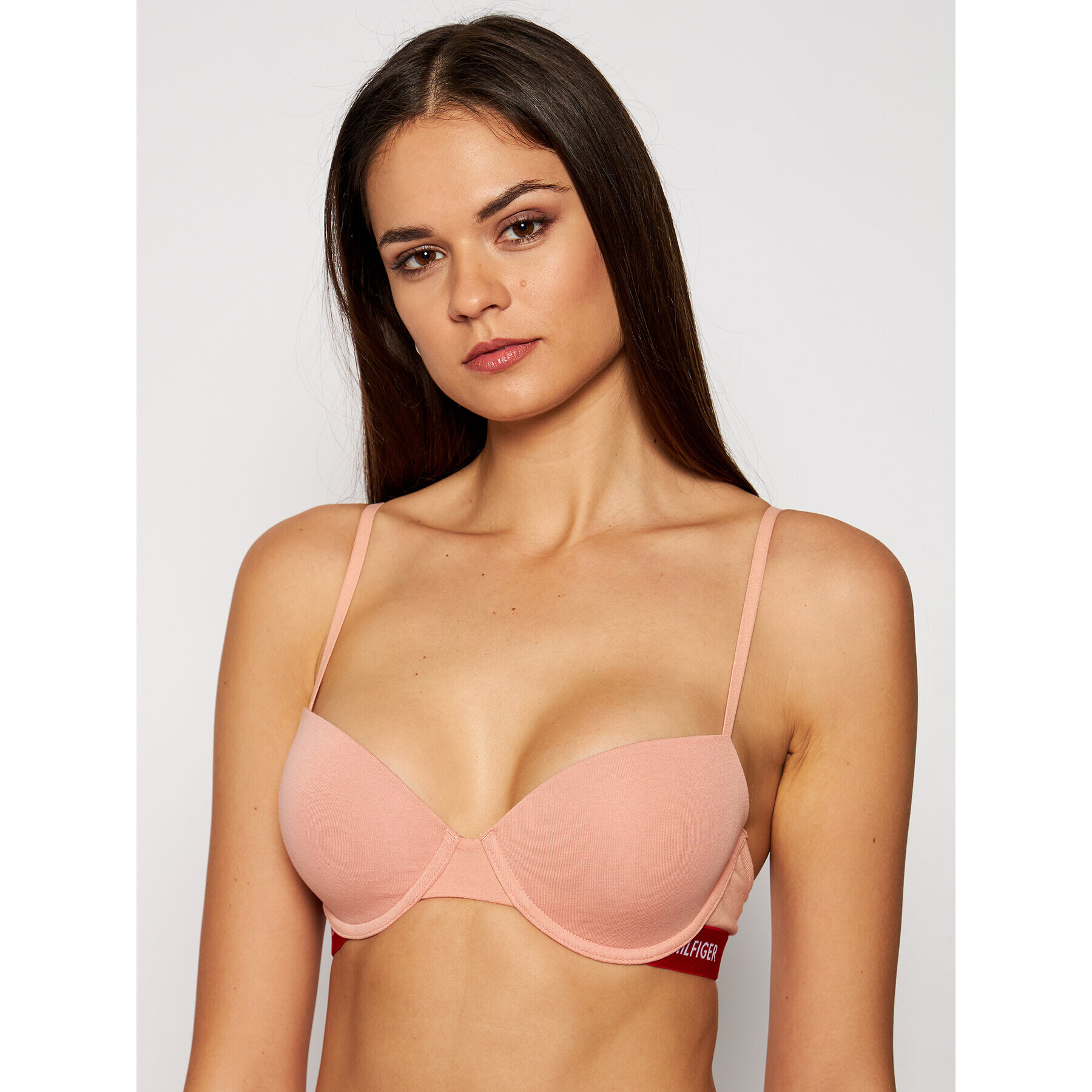 Tommy Hilfiger Nedrček s kostjo Demi Bra UW0UW02416 Oranžna - Pepit.si