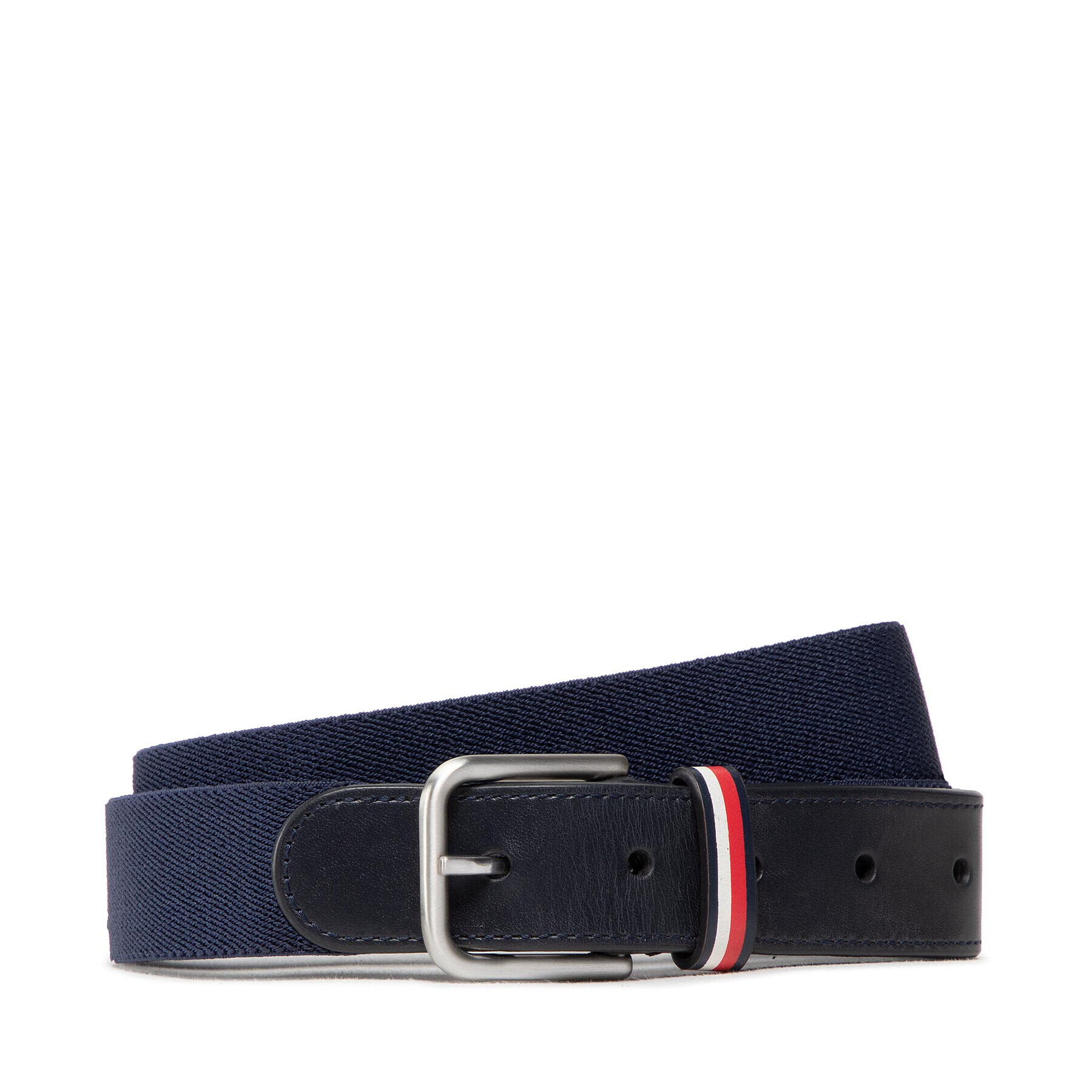 Tommy Hilfiger Otroški pas Elasticated Leather Belt AM0AM09610 Mornarsko modra - Pepit.si