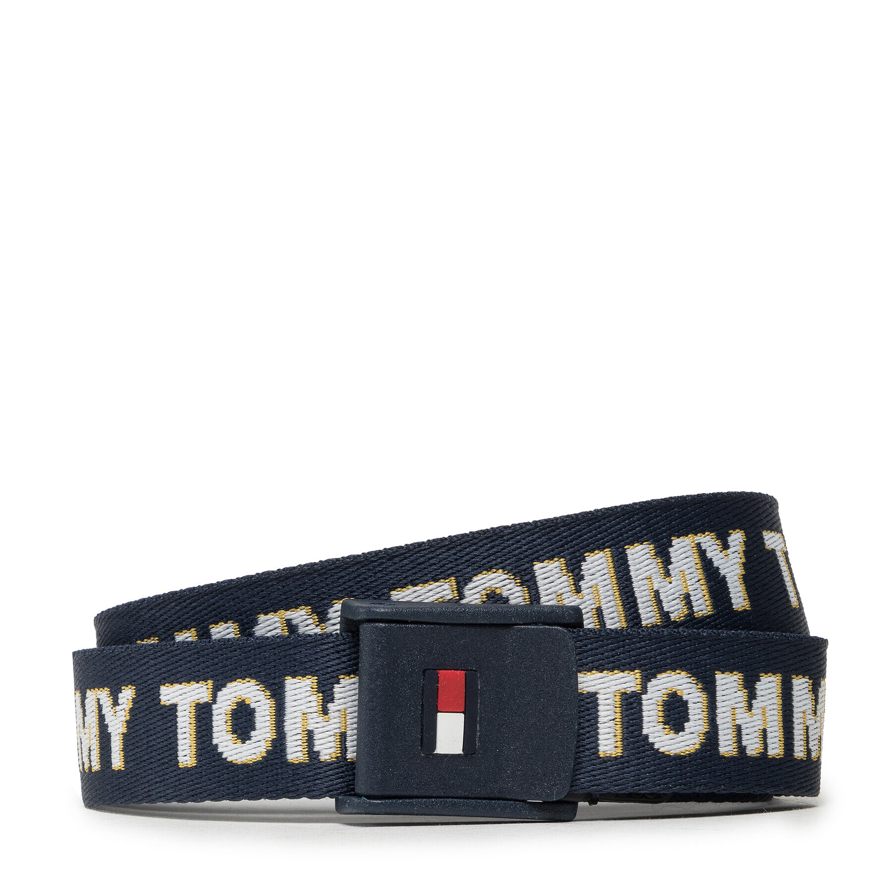 Tommy Hilfiger Otroški pas Plaque Webbing Belt AU0AU01505 Mornarsko modra - Pepit.si