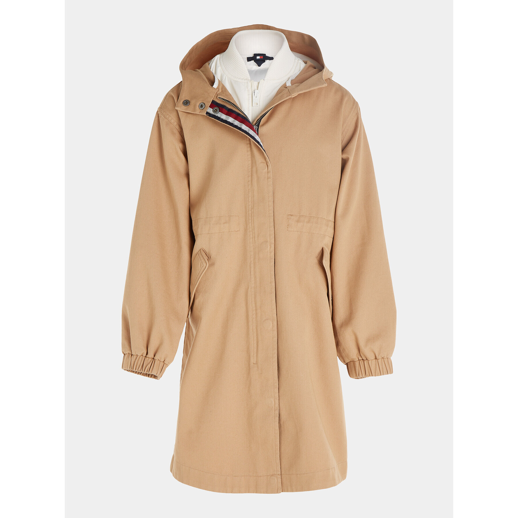 Tommy Hilfiger Parka KG0KG07509 Bež Regular Fit - Pepit.si