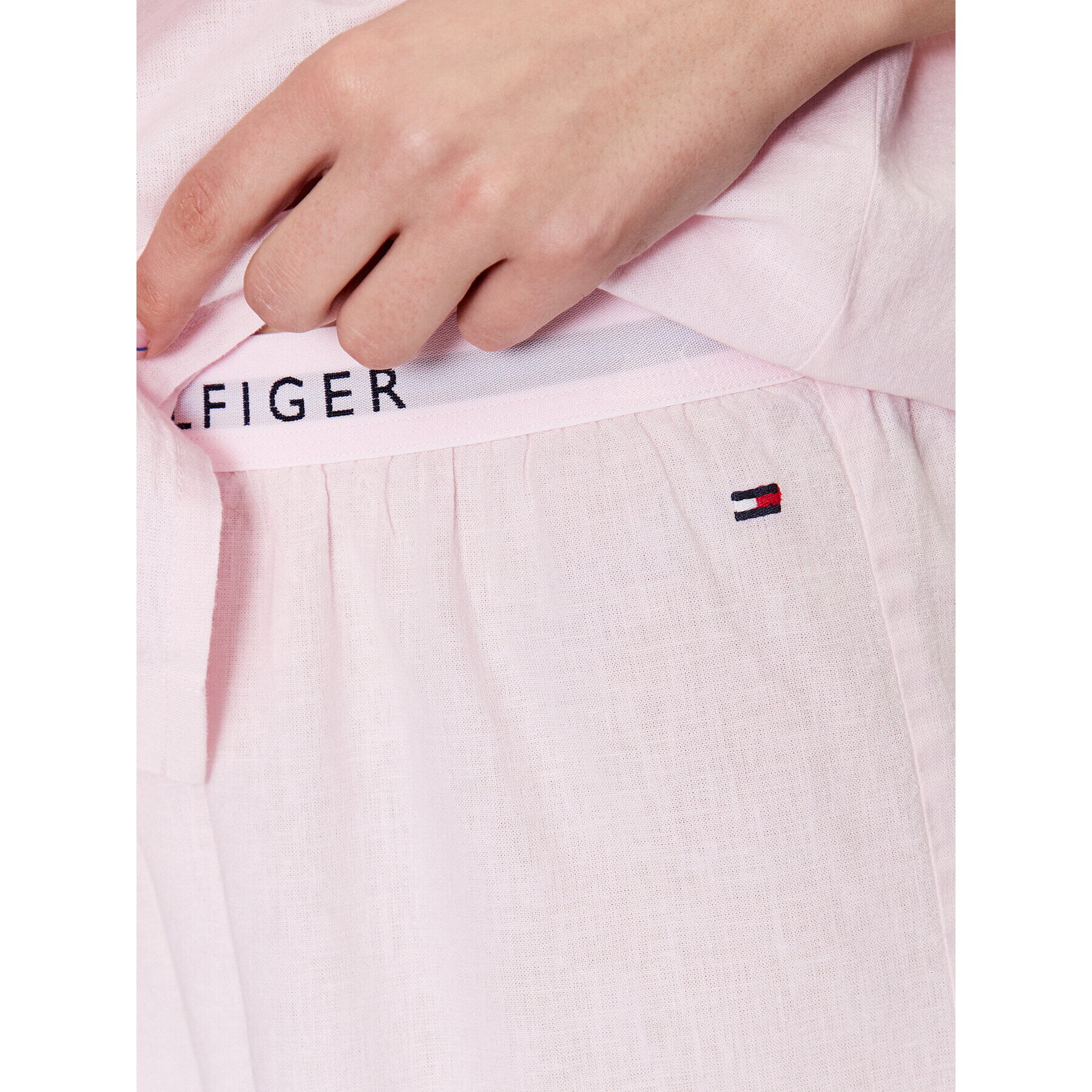 Tommy Hilfiger Pižama Ithaca Stripe UW0UW04519 Roza Regular Fit - Pepit.si