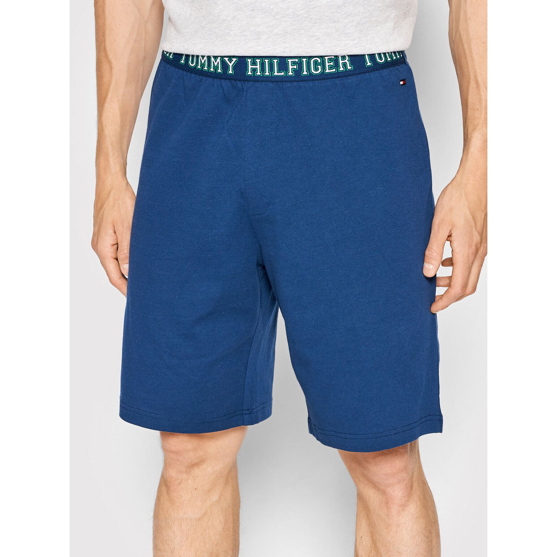 Tommy Hilfiger Pižama Short Set UM0UM02419 Siva Regular Fit - Pepit.si