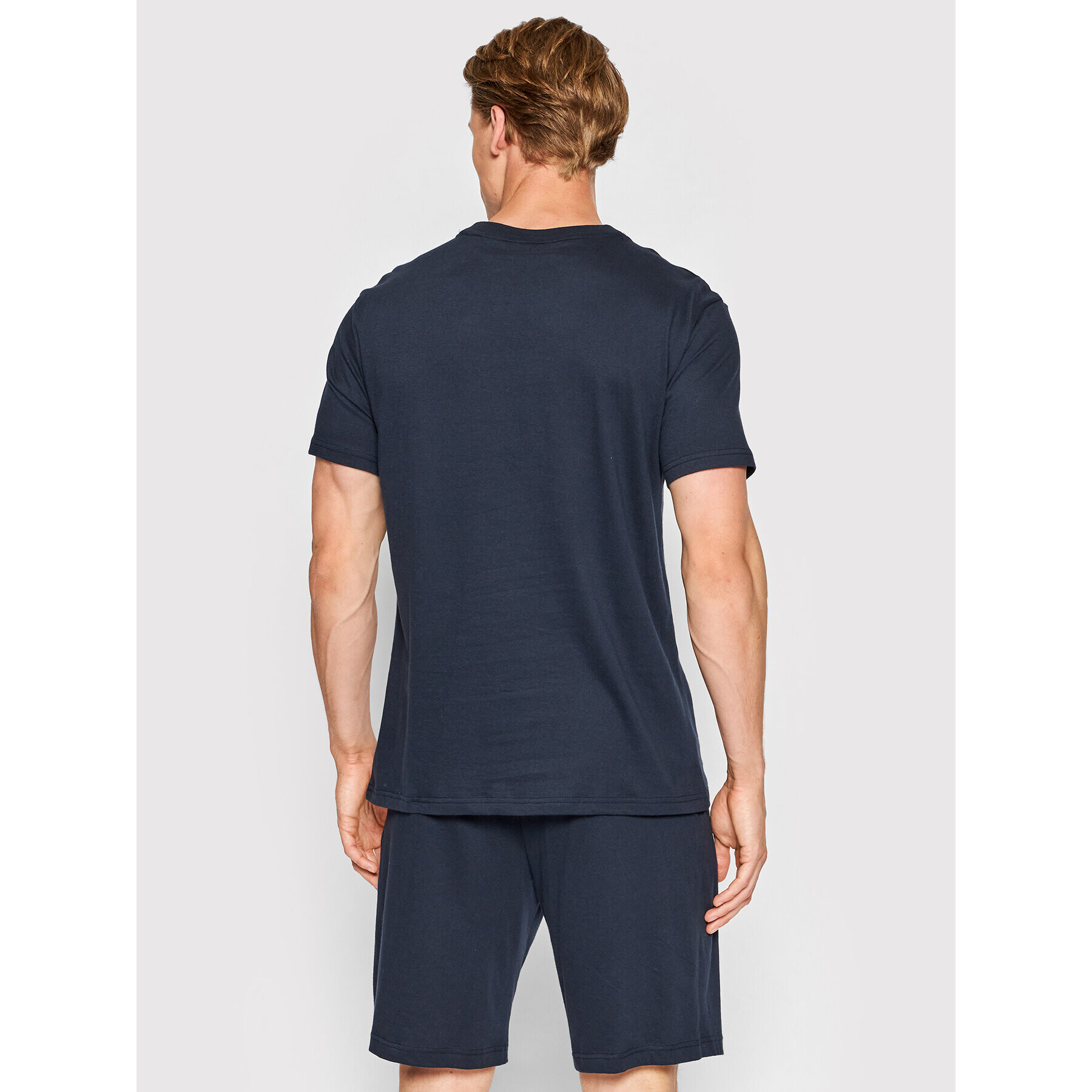 Tommy Hilfiger Pižama Short Set UM0UM02433 Mornarsko modra Regular Fit - Pepit.si