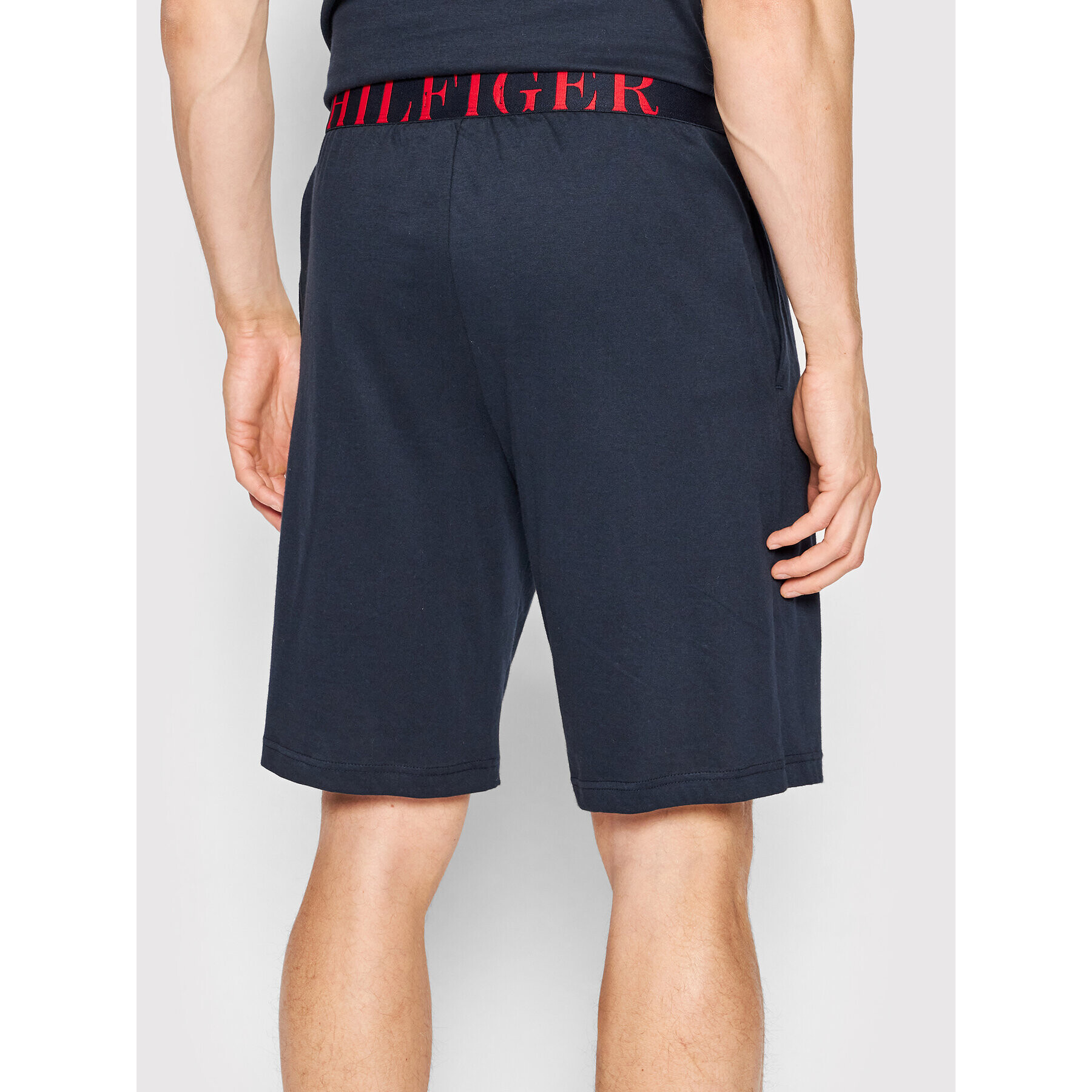 Tommy Hilfiger Pižama Short Set UM0UM02433 Mornarsko modra Regular Fit - Pepit.si