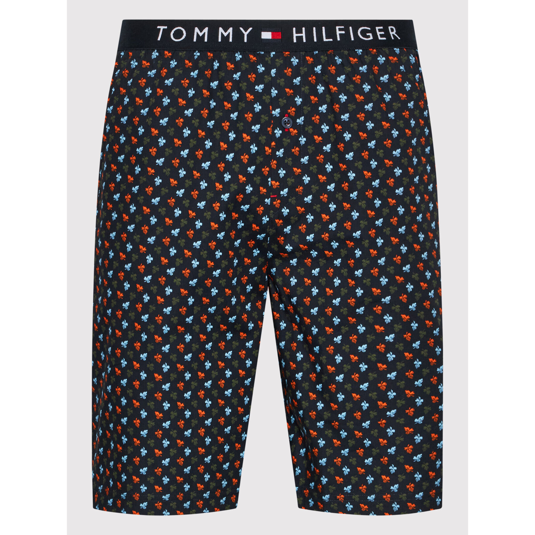 Tommy Hilfiger Pižama Short Woven UM0UM01964 Modra Regular Fit - Pepit.si