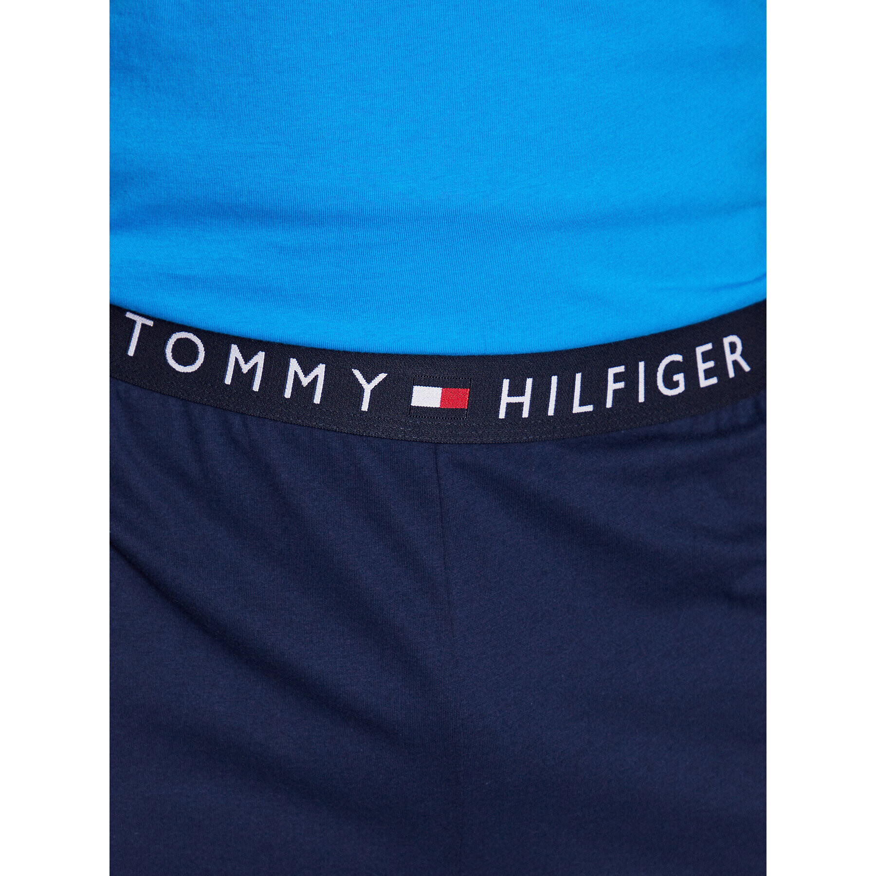 Tommy Hilfiger Pižama UM0UM01794 Mornarsko modra Regular Fit - Pepit.si