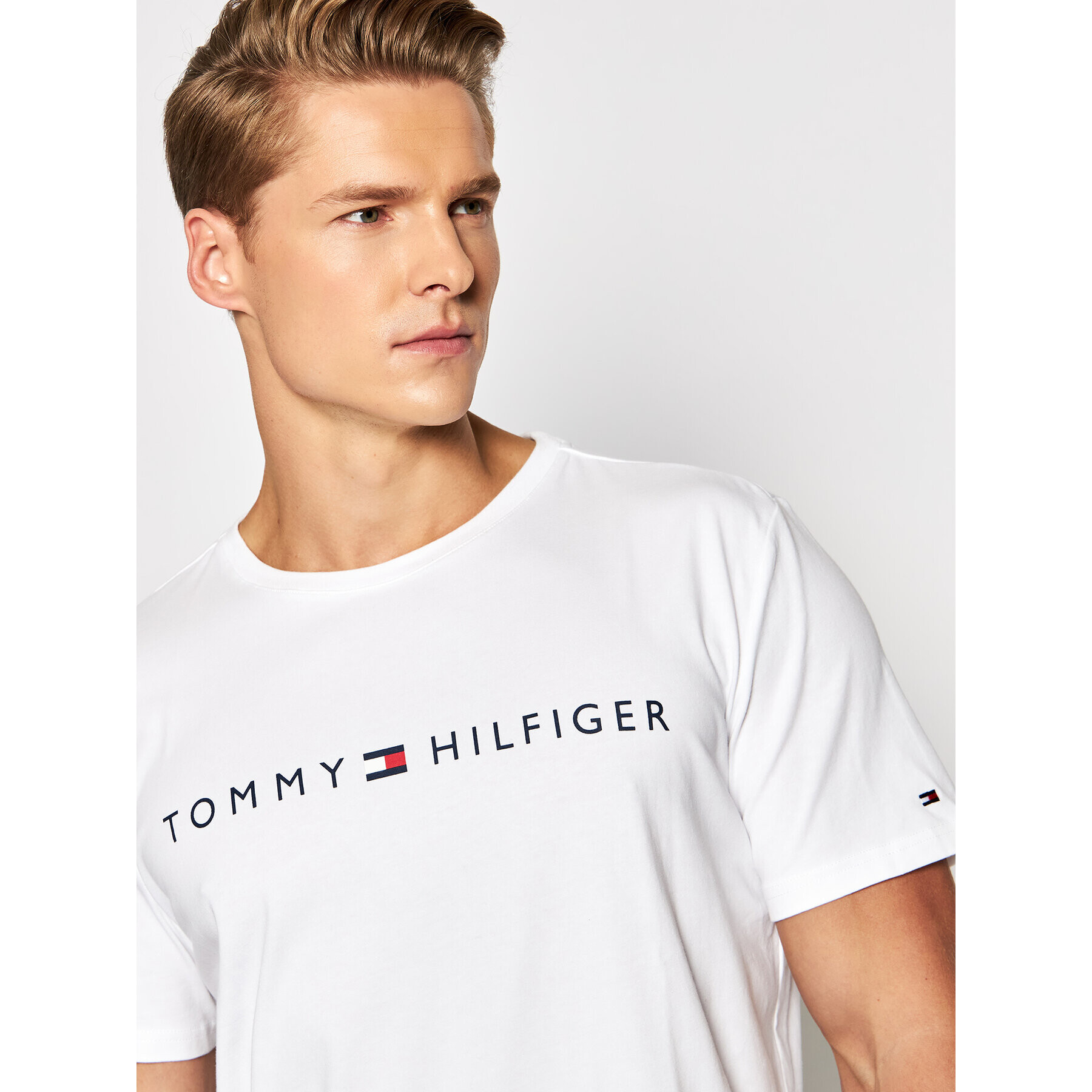 Tommy Hilfiger Pižama UM0UM01959 Bela - Pepit.si