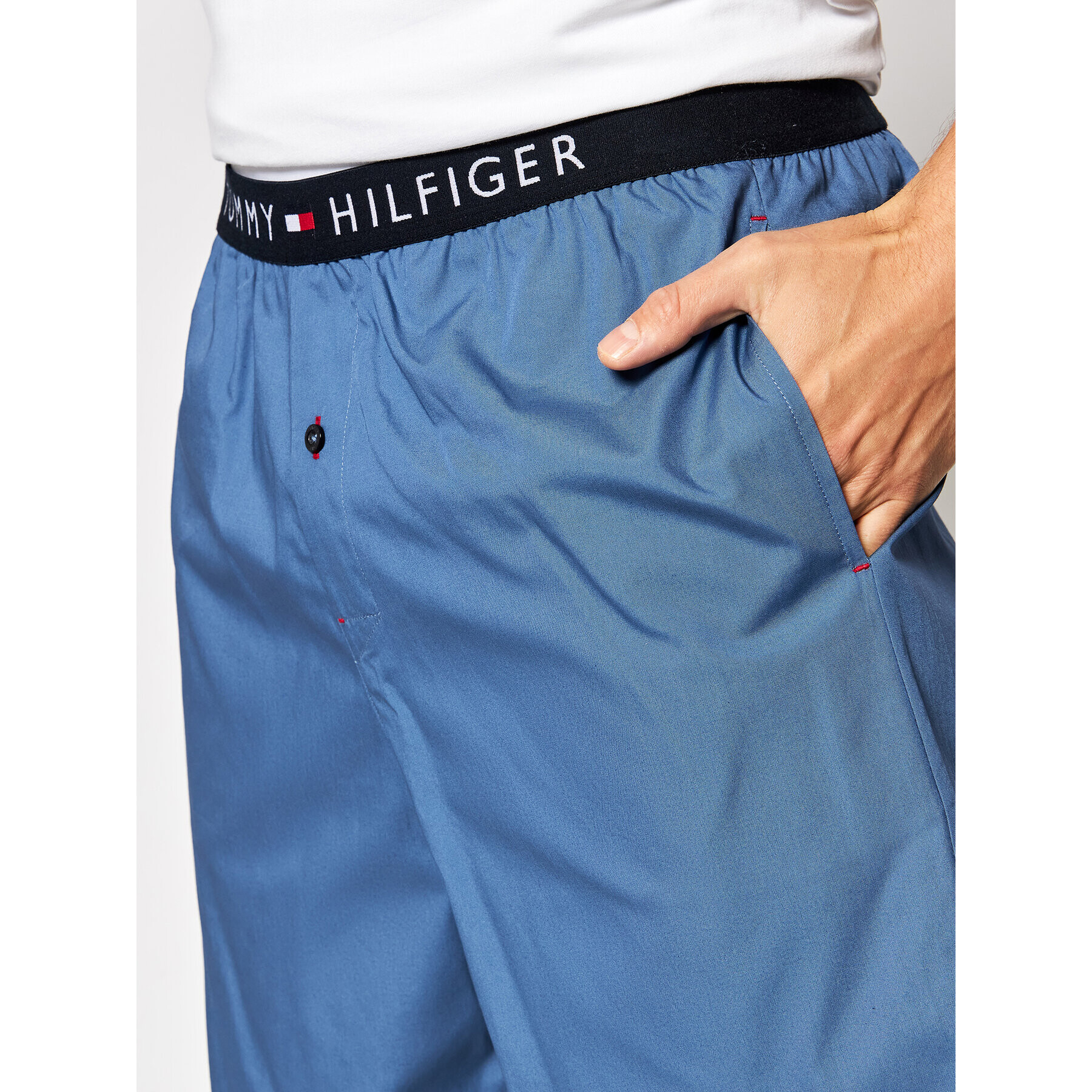 Tommy Hilfiger Pižama UM0UM01959 Bela - Pepit.si