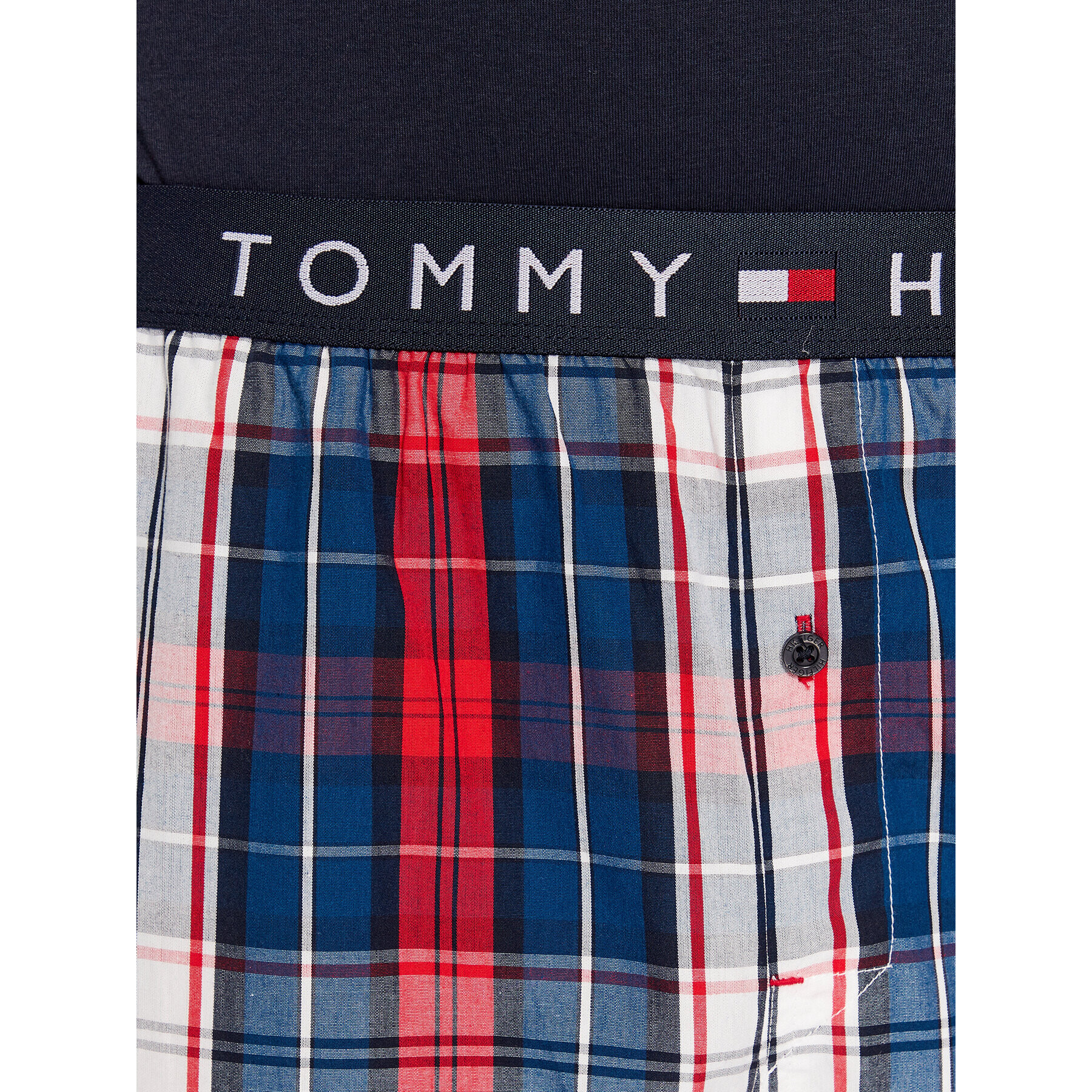 Tommy Hilfiger Pižama UM0UM02891 Mornarsko modra Regular Fit - Pepit.si