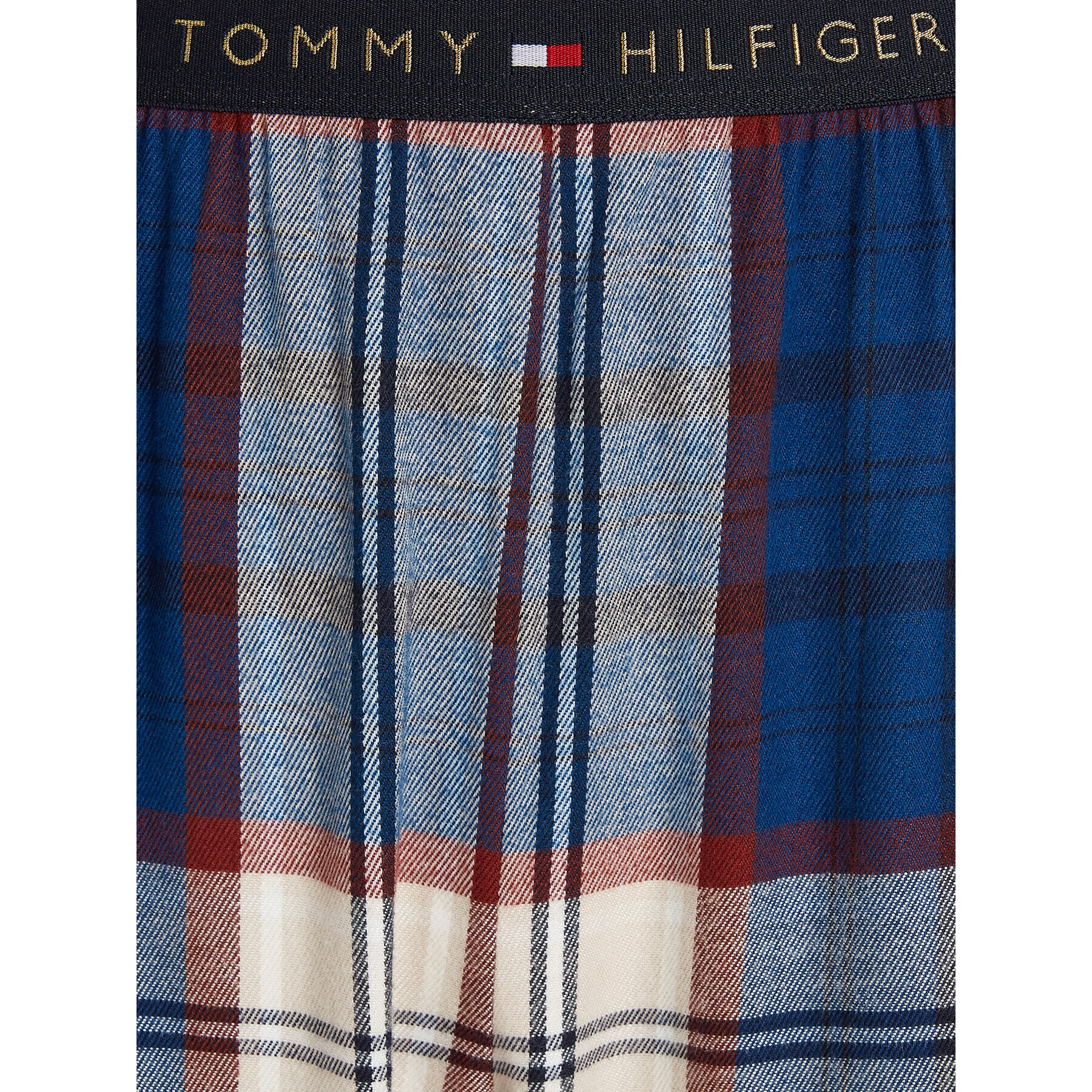 Tommy Hilfiger Pižama UW0UW03961 Modra Relaxed Fit - Pepit.si