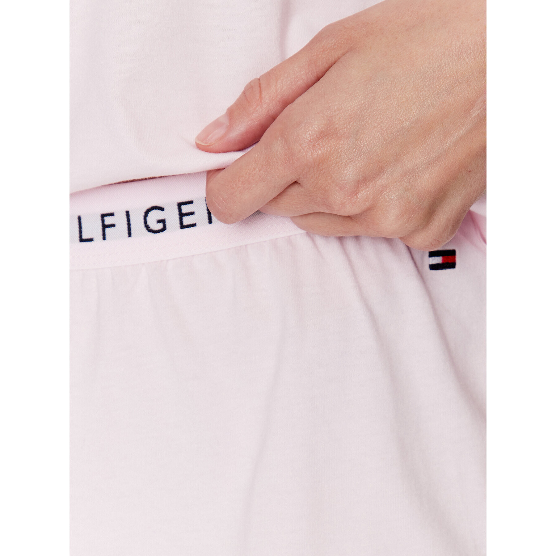 Tommy Hilfiger Pižama UW0UW04590 Roza Regular Fit - Pepit.si