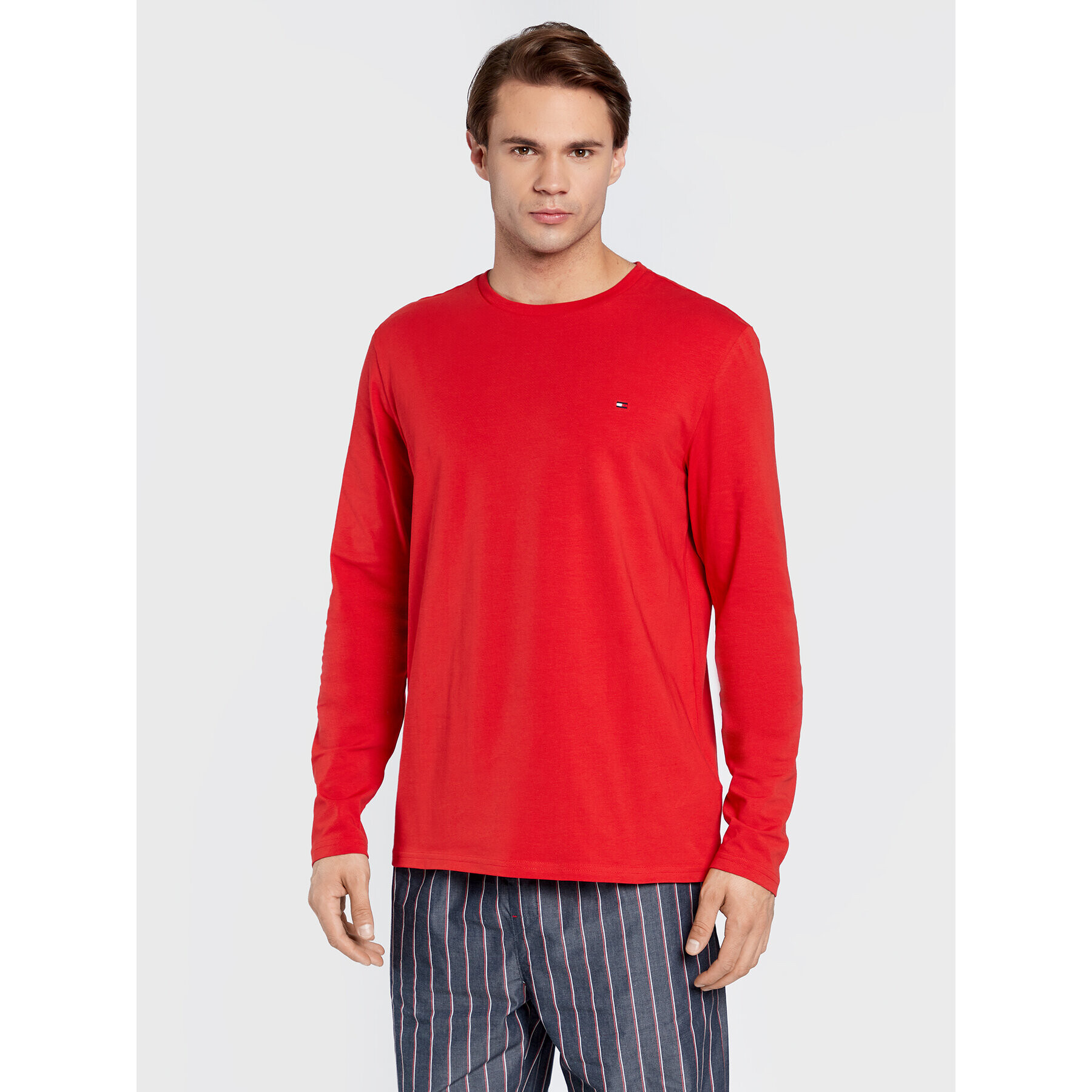 Tommy Hilfiger Pižama Woven UM0UM01960 Rdeča Regular Fit - Pepit.si