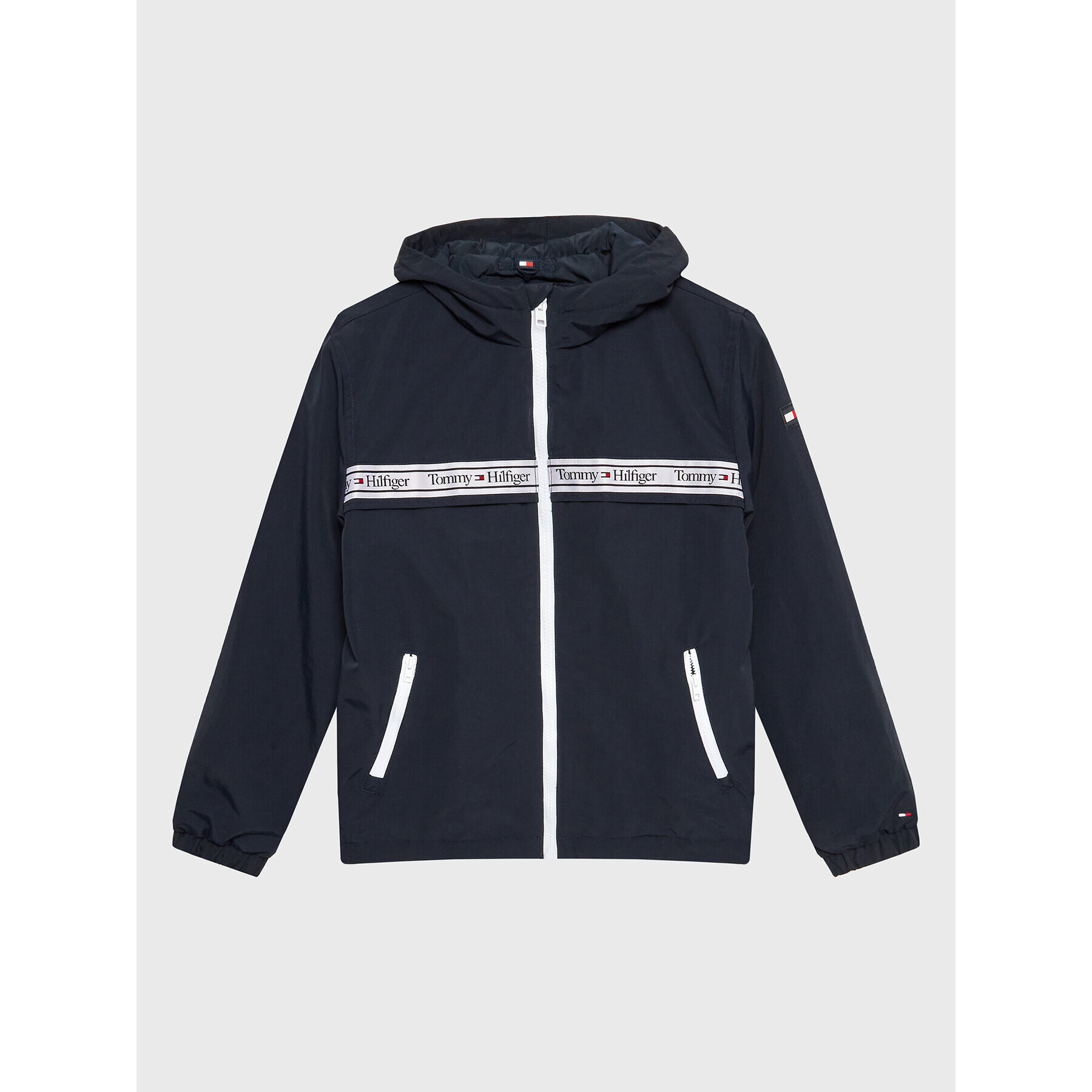 Tommy Hilfiger Prehodna jakna Hero KS0KS00360 D Mornarsko modra Regular Fit - Pepit.si