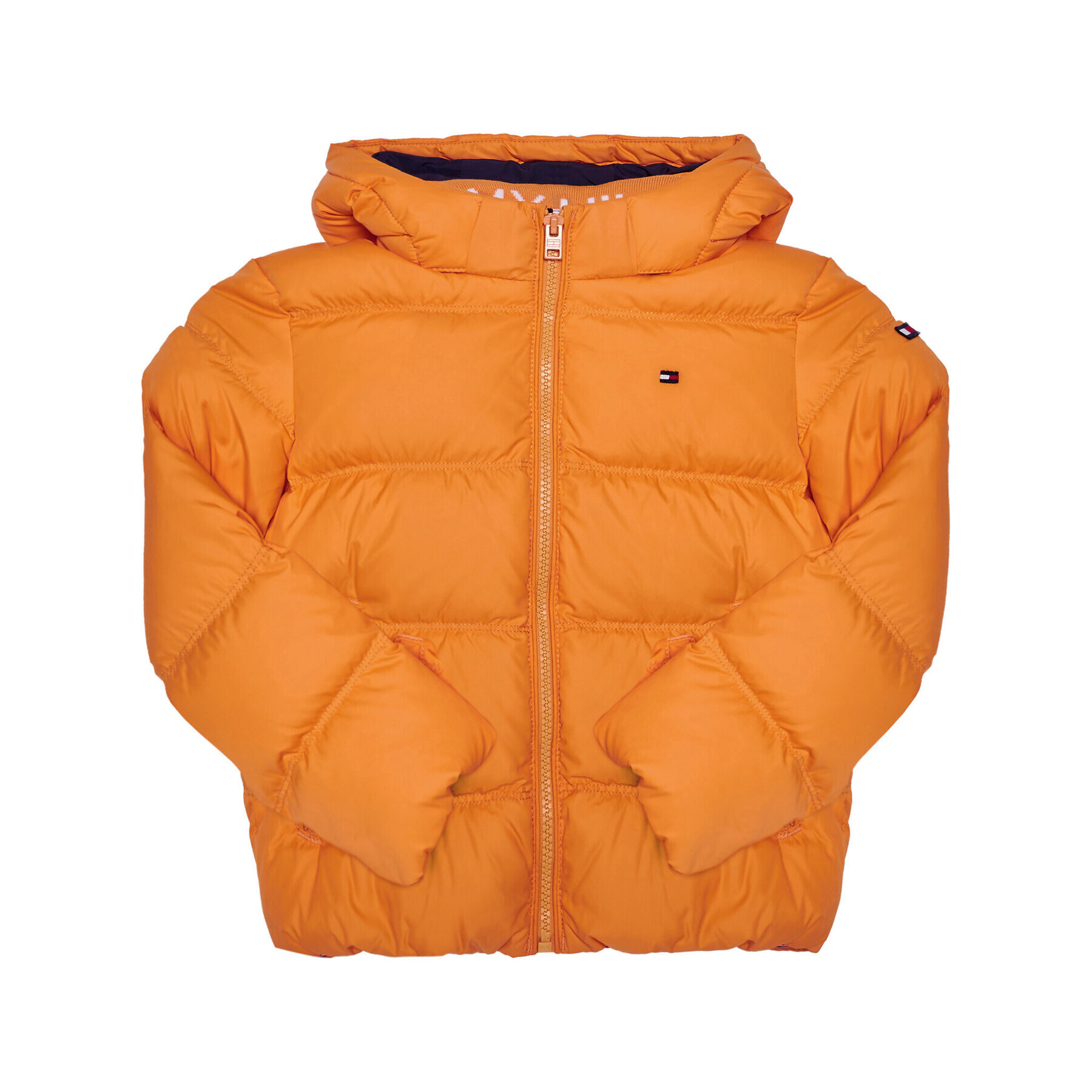 Tommy Hilfiger Puhovka Essential Down KB0KB05879 D Oranžna Regular Fit - Pepit.si