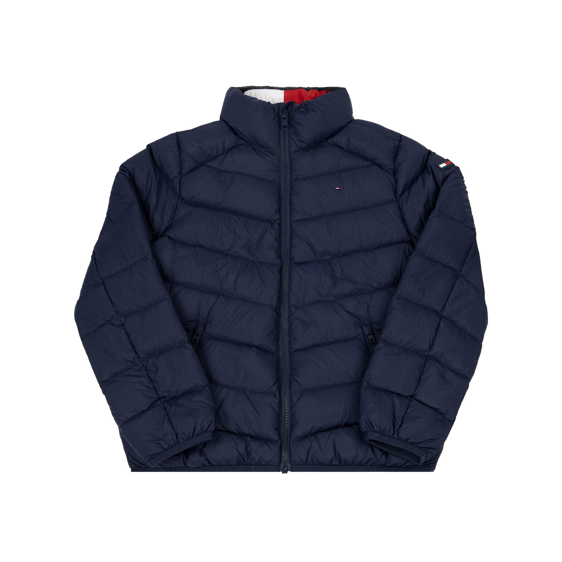 Tommy Hilfiger Puhovka KS0KS00077 D Mornarsko modra Regular Fit - Pepit.si