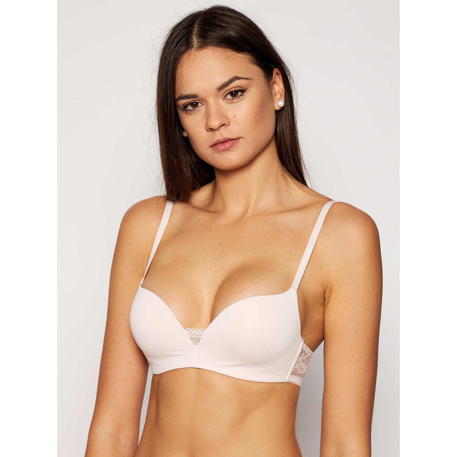 Tommy Hilfiger Push-Up nedrček UW0UW02405 Roza - Pepit.si