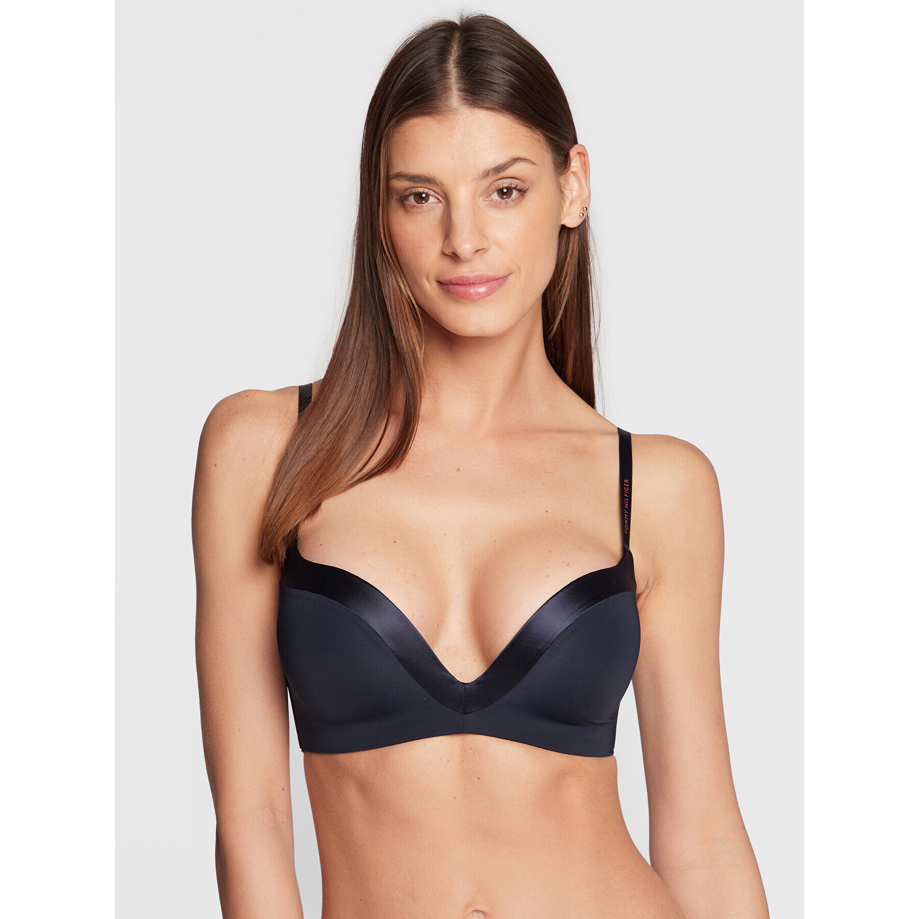 Tommy Hilfiger Push-Up nedrček UW0UW03255 Mornarsko modra - Pepit.si