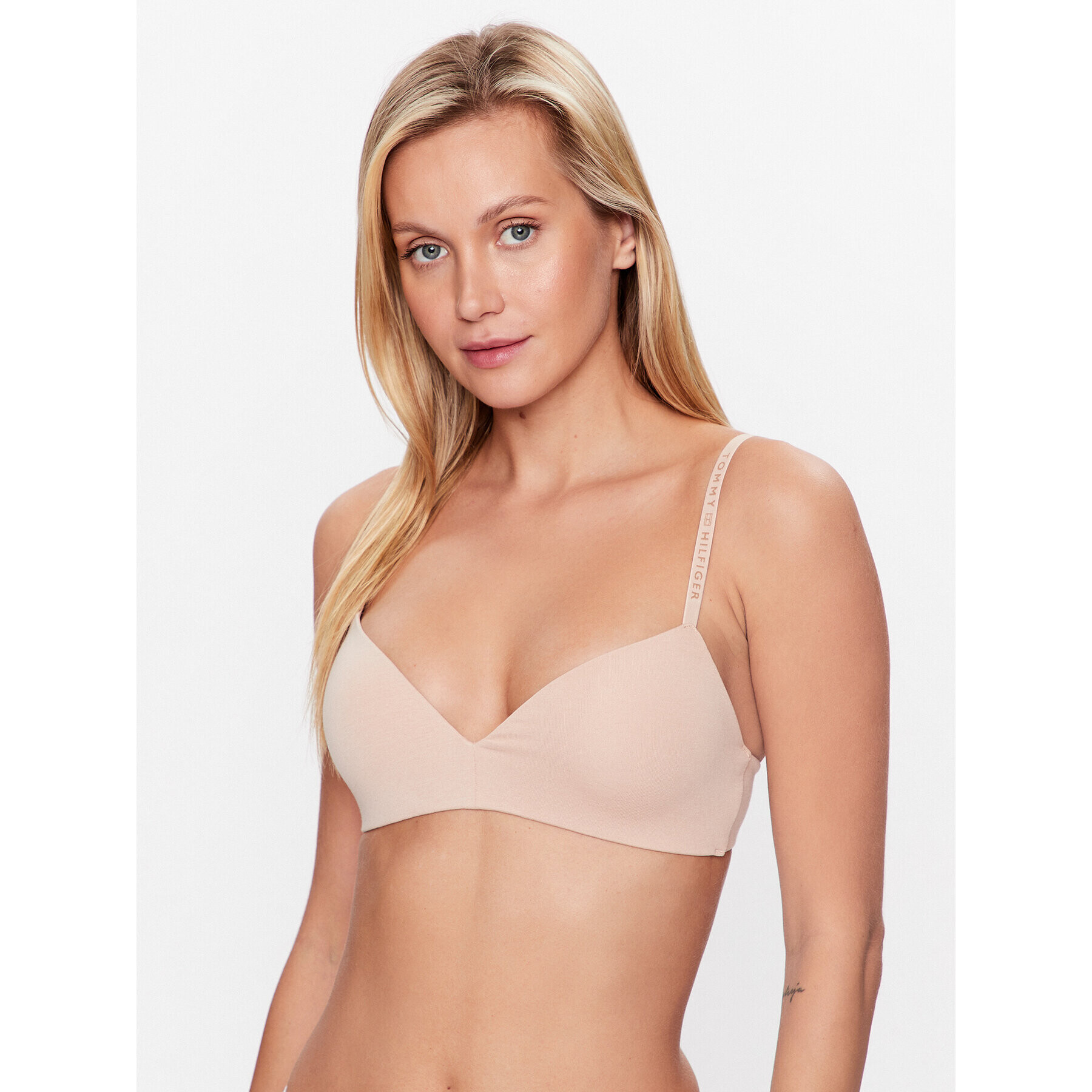 Tommy Hilfiger Push-Up nedrček UW0UW04235 Bež - Pepit.si