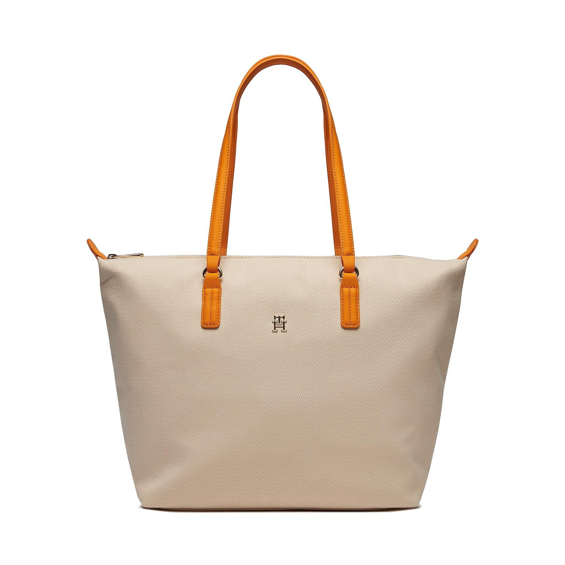 Tommy Hilfiger Ročna torba Poopy Canvas AW0AW15983 Bež - Pepit.si