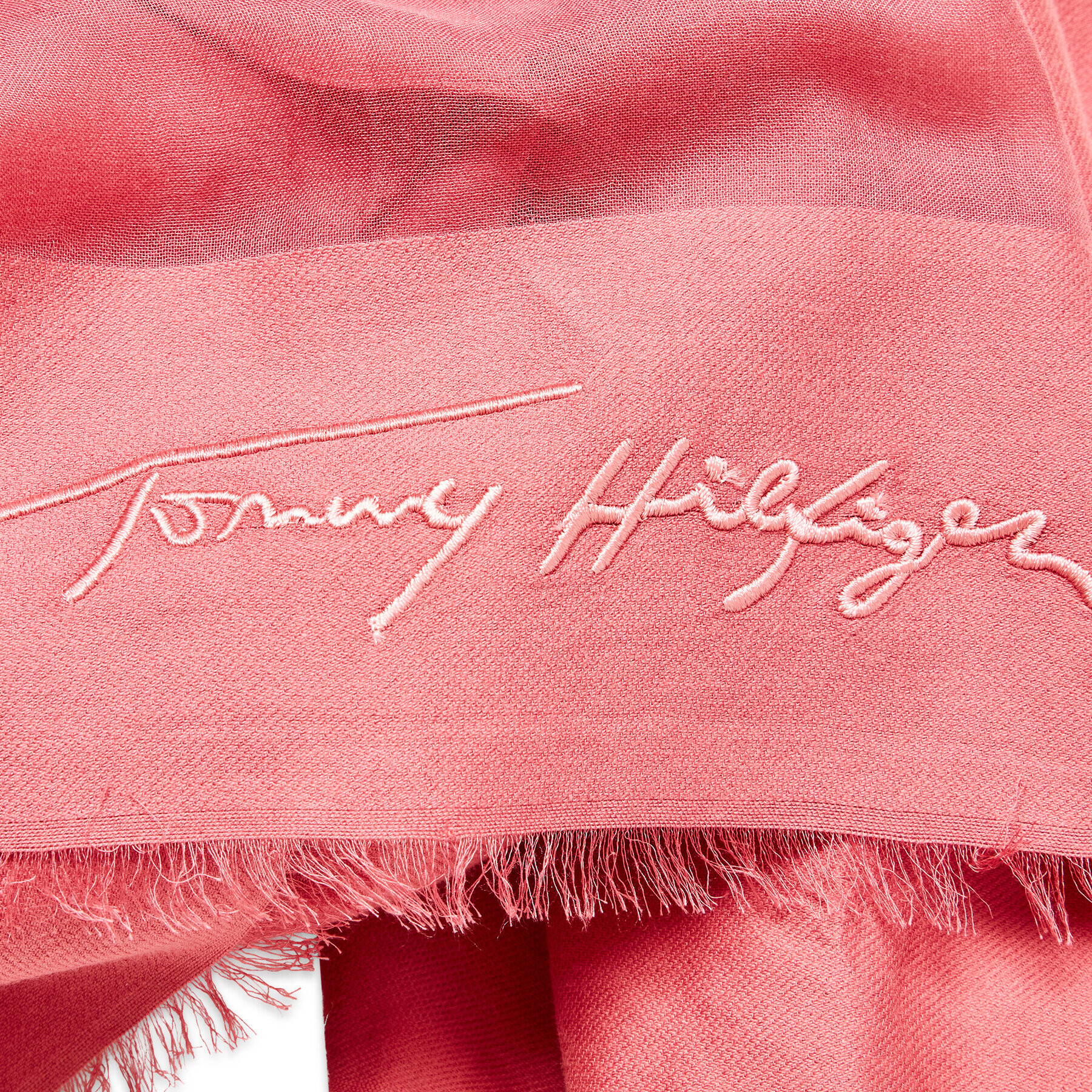 Tommy Hilfiger Ruta Iconic Soft Scarf AW0AW12177 Roza - Pepit.si