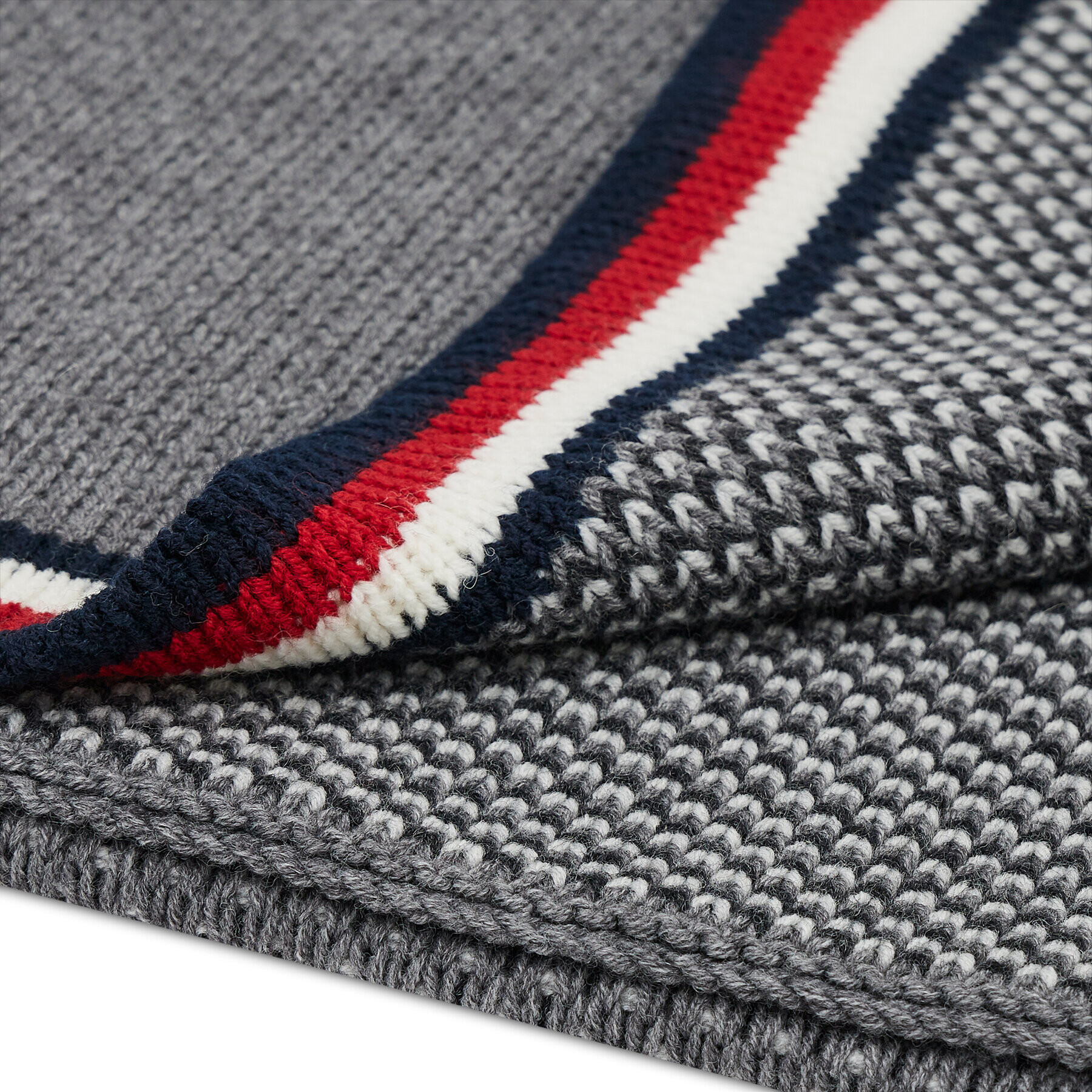 Tommy Hilfiger Ruta Th Heavy Knit Scarf AM0AM07895 Siva - Pepit.si