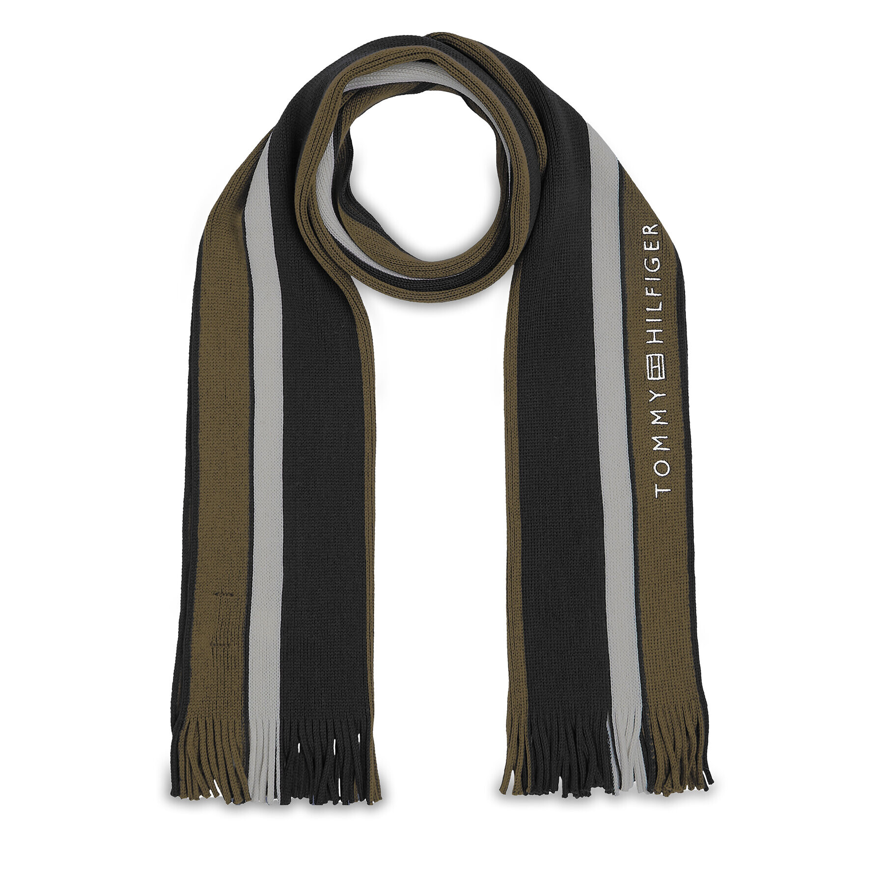 Tommy Hilfiger Šal Corporate Raschelle Scarf AM0AM11493 Črna - Pepit.si