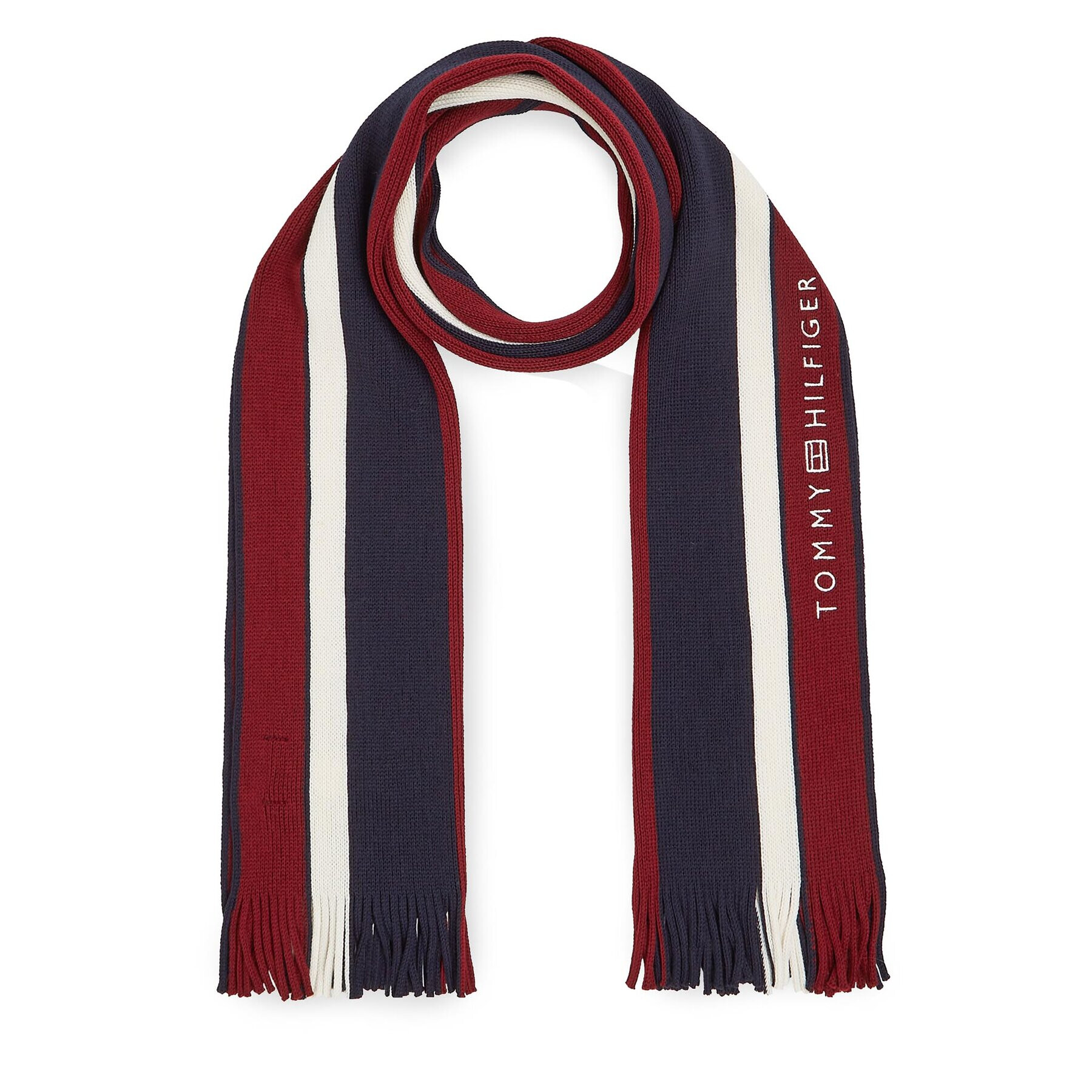 Tommy Hilfiger Šal Corporate Raschelle Scarf AM0AM11493 Mornarsko modra - Pepit.si