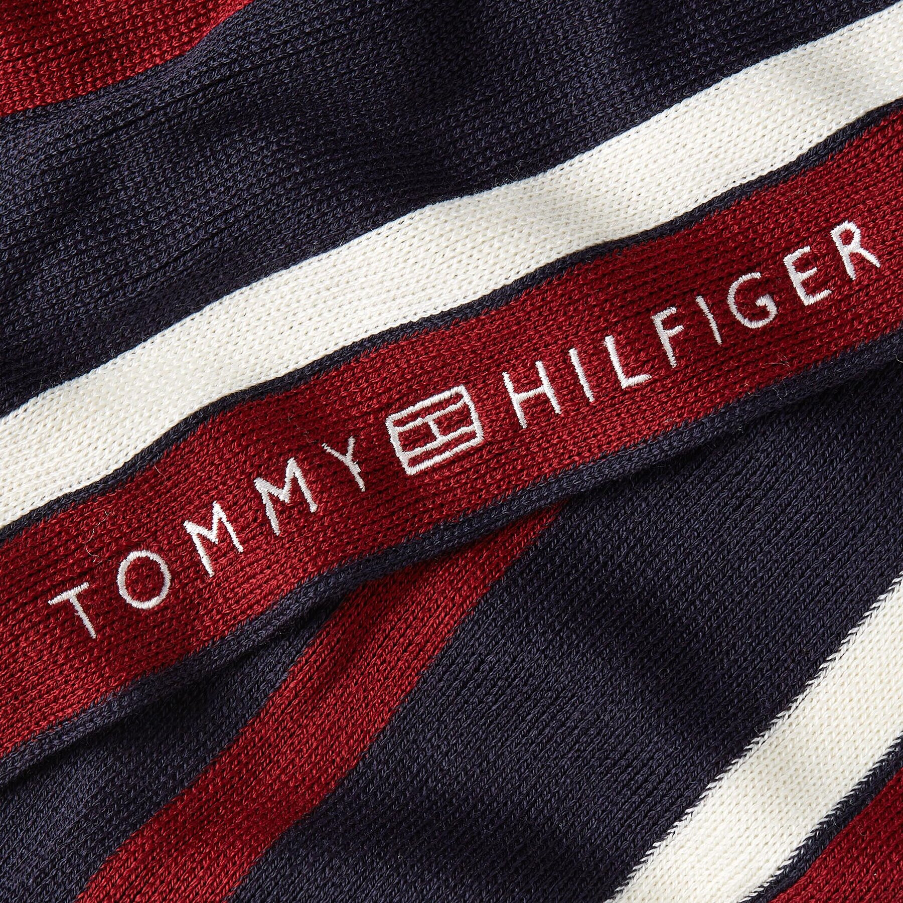 Tommy Hilfiger Šal Corporate Raschelle Scarf AM0AM11493 Mornarsko modra - Pepit.si