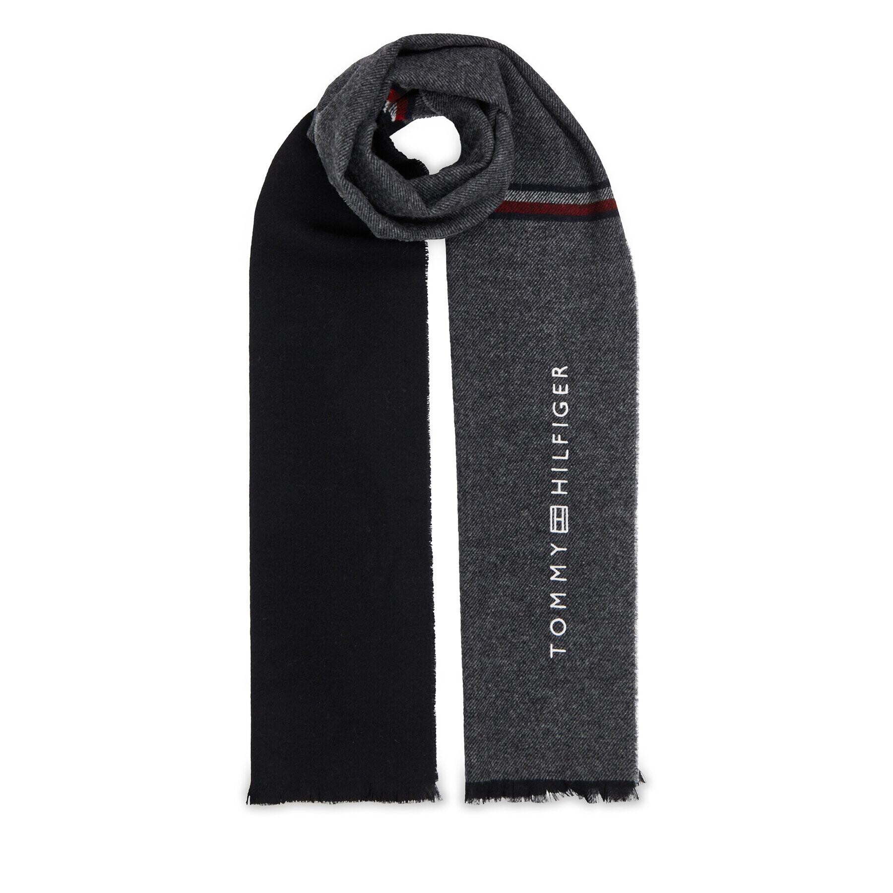 Tommy Hilfiger Šal Corporate Woven Scarf AM0AM11487 Siva - Pepit.si