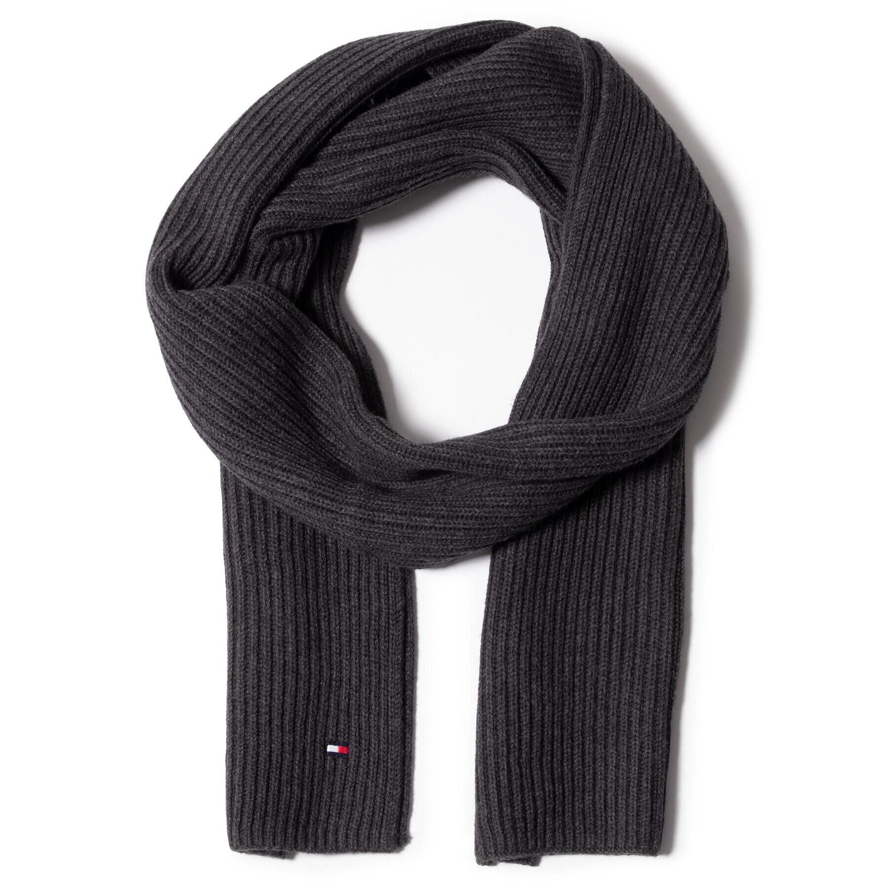 Tommy Hilfiger Šal Pima Cotton Scarf AM0AM06546 Siva - Pepit.si