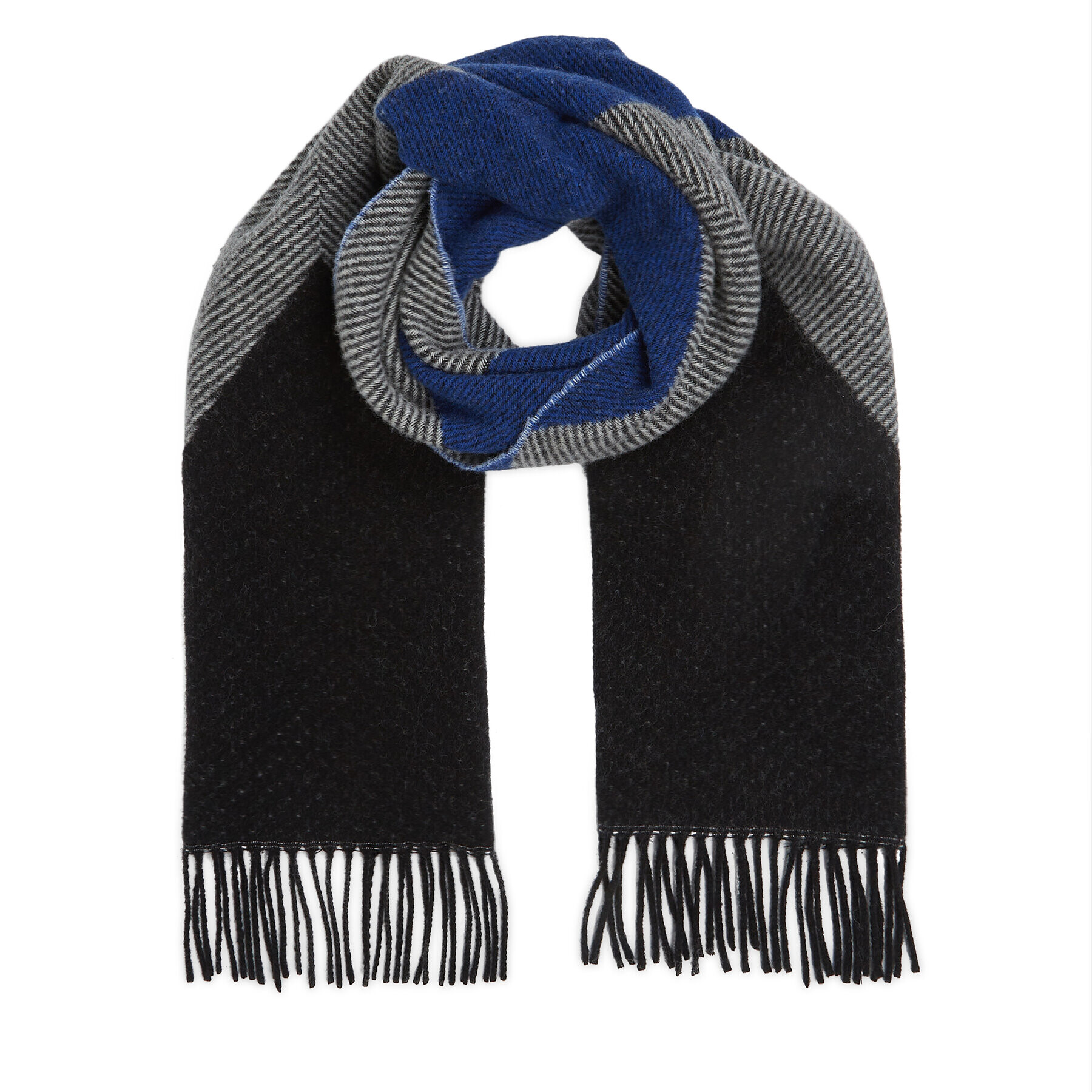 Tommy Hilfiger Šal Th Evening Fluffy Scarf AW0AW15354 Črna - Pepit.si