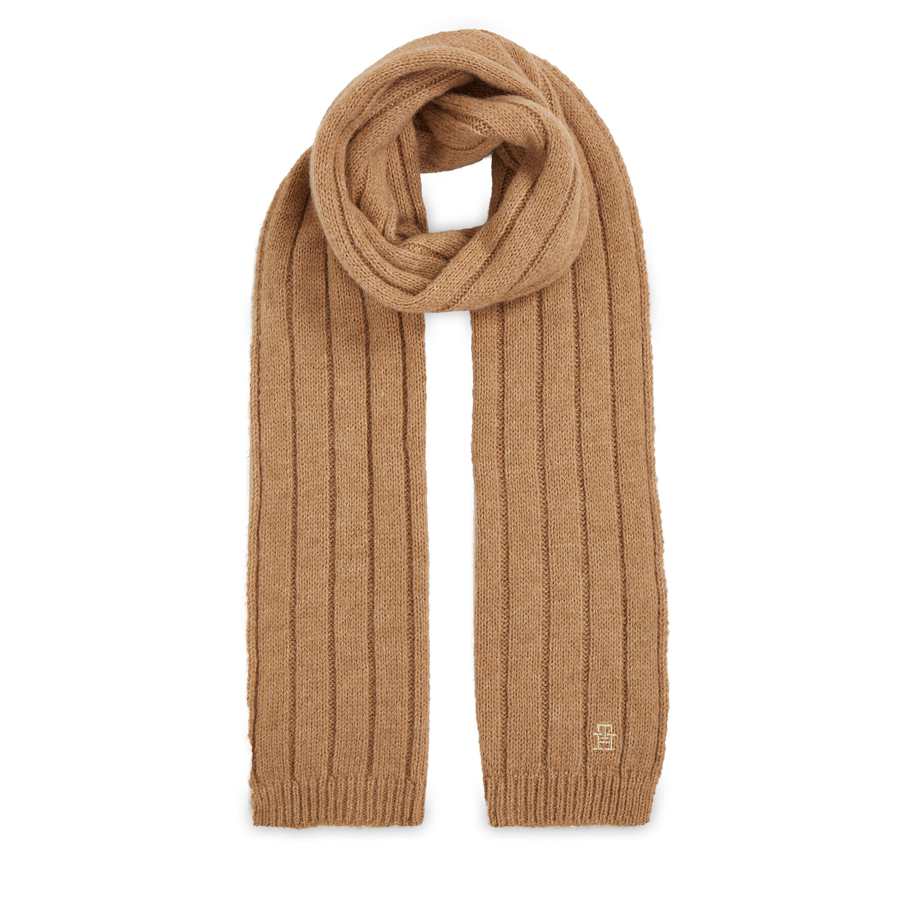 Tommy Hilfiger Šal Th Timeless Scarf AW0AW15351 Bež - Pepit.si