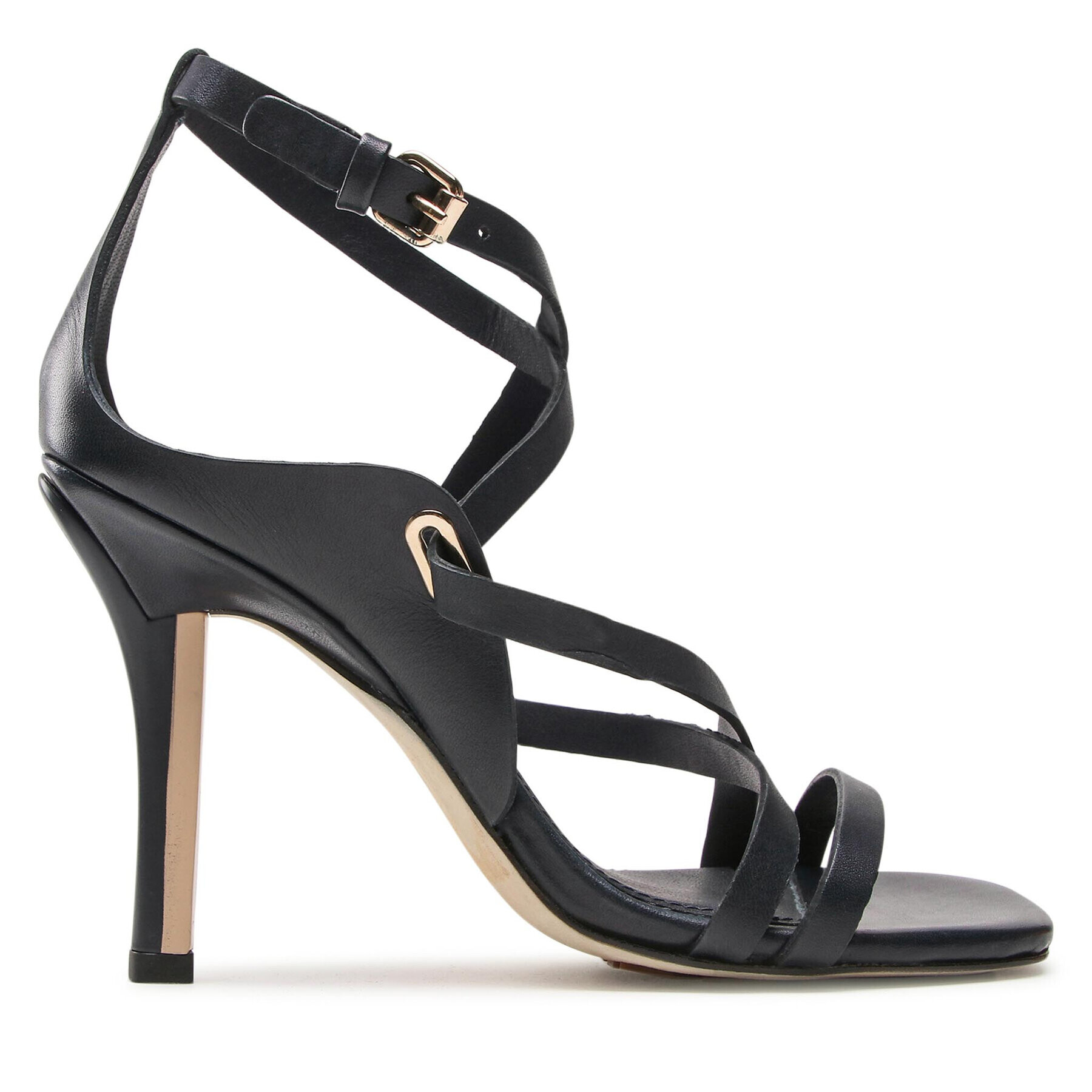 Tommy Hilfiger Sandali Elevated Th High Hell Sandal FW0FW06653 Mornarsko modra - Pepit.si