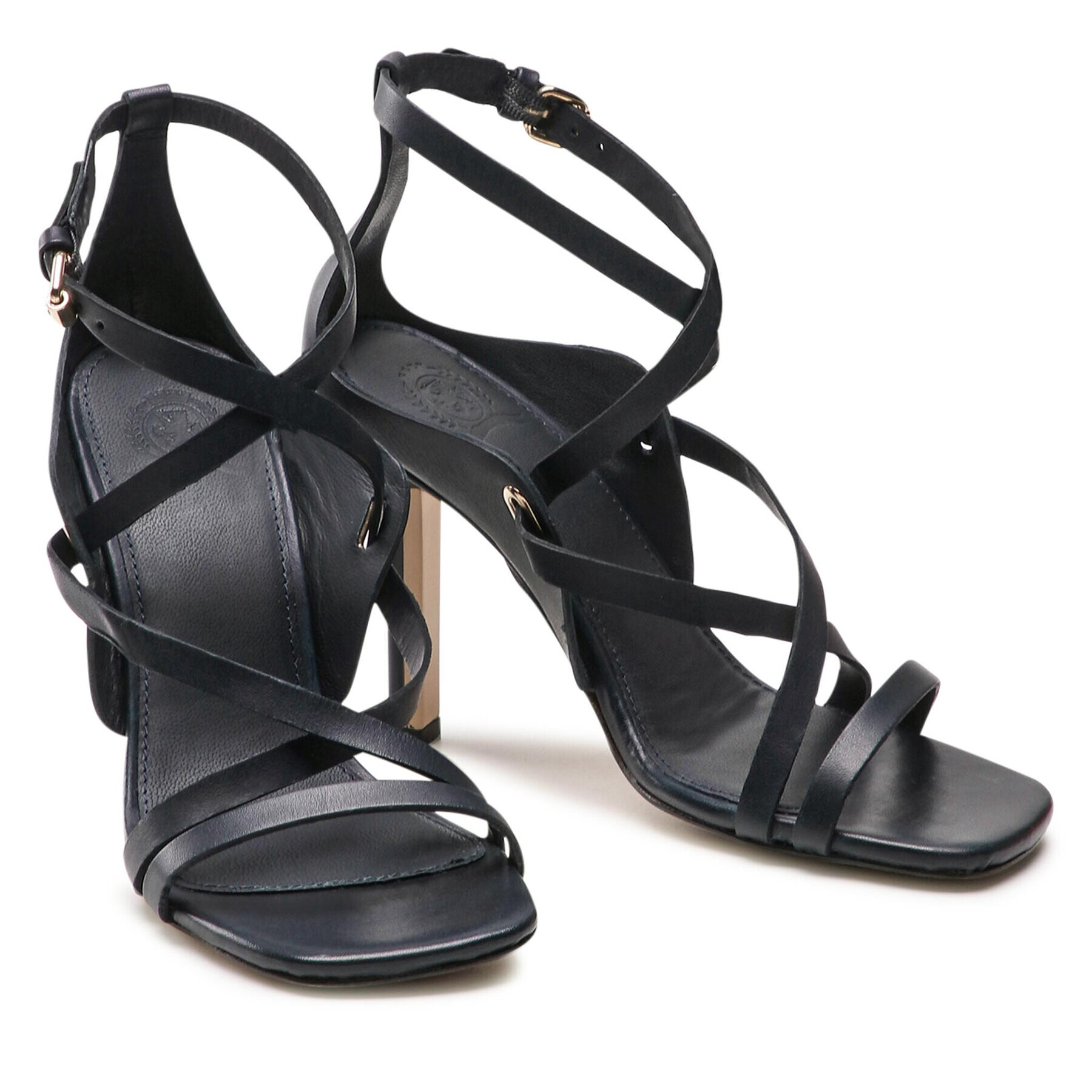 Tommy Hilfiger Sandali Elevated Th High Hell Sandal FW0FW06653 Mornarsko modra - Pepit.si