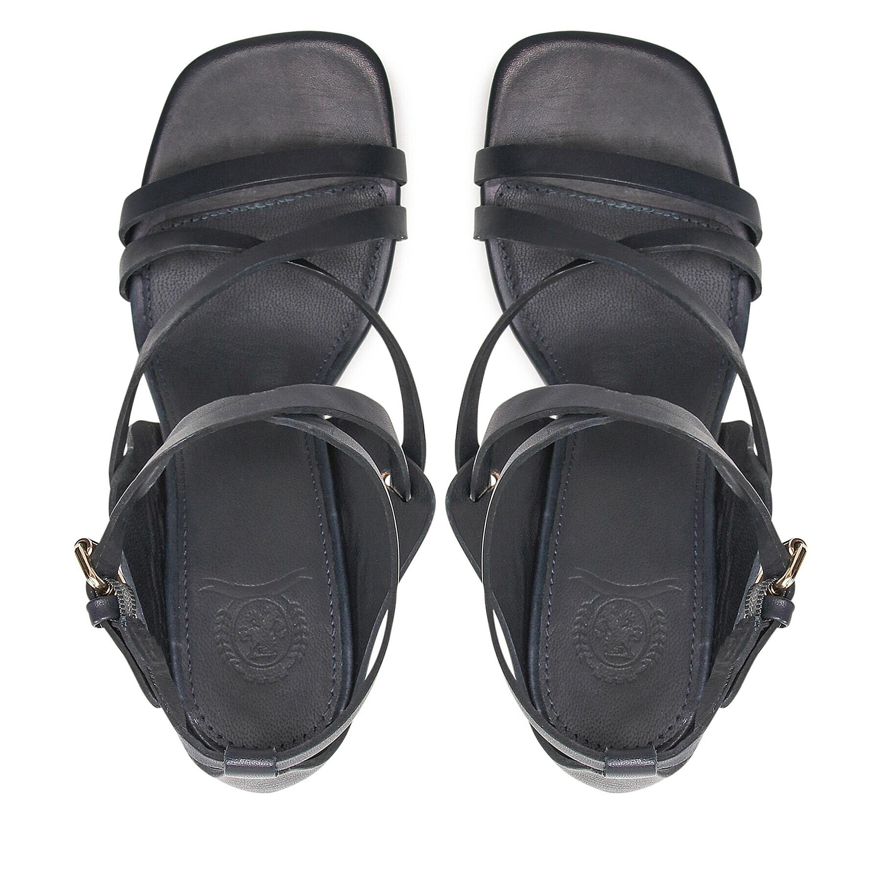 Tommy Hilfiger Sandali Elevated Th High Hell Sandal FW0FW06653 Mornarsko modra - Pepit.si