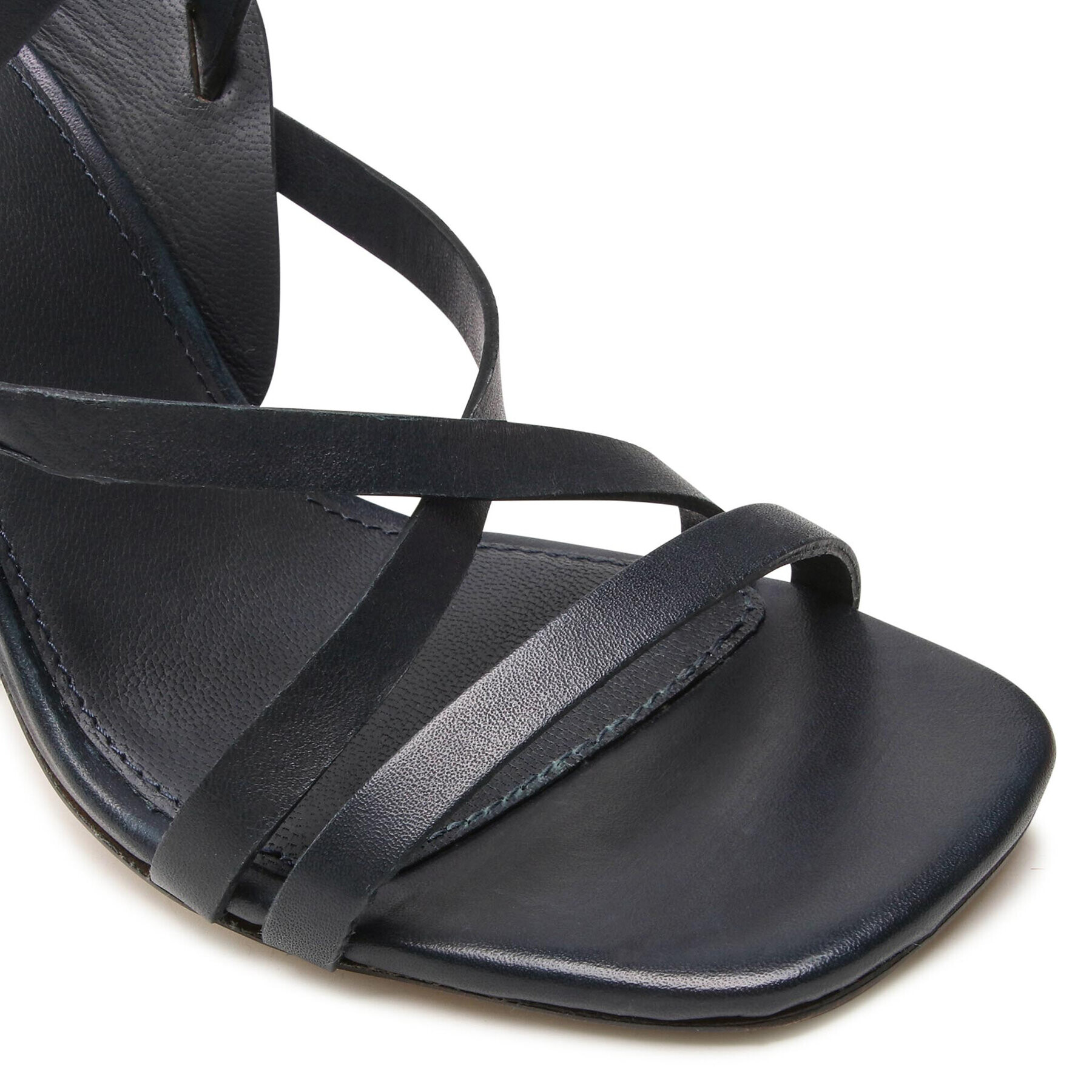 Tommy Hilfiger Sandali Elevated Th High Hell Sandal FW0FW06653 Mornarsko modra - Pepit.si