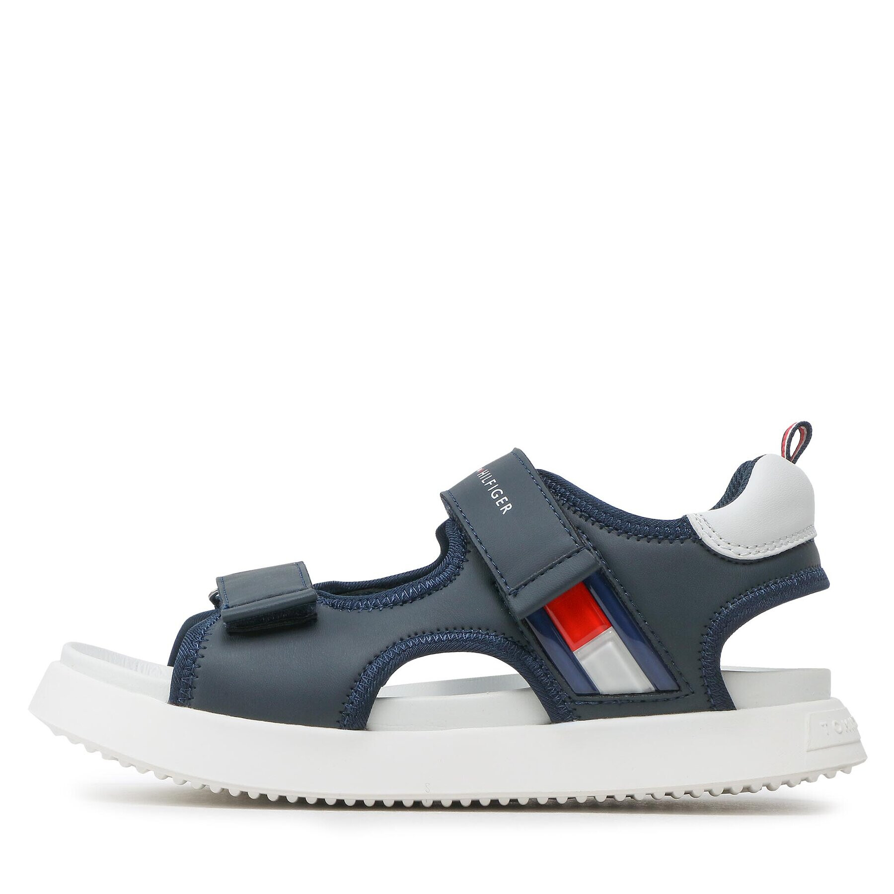 Tommy Hilfiger Sandali Flag Velcro Sandal T3B2-32906-1355 S Mornarsko modra - Pepit.si