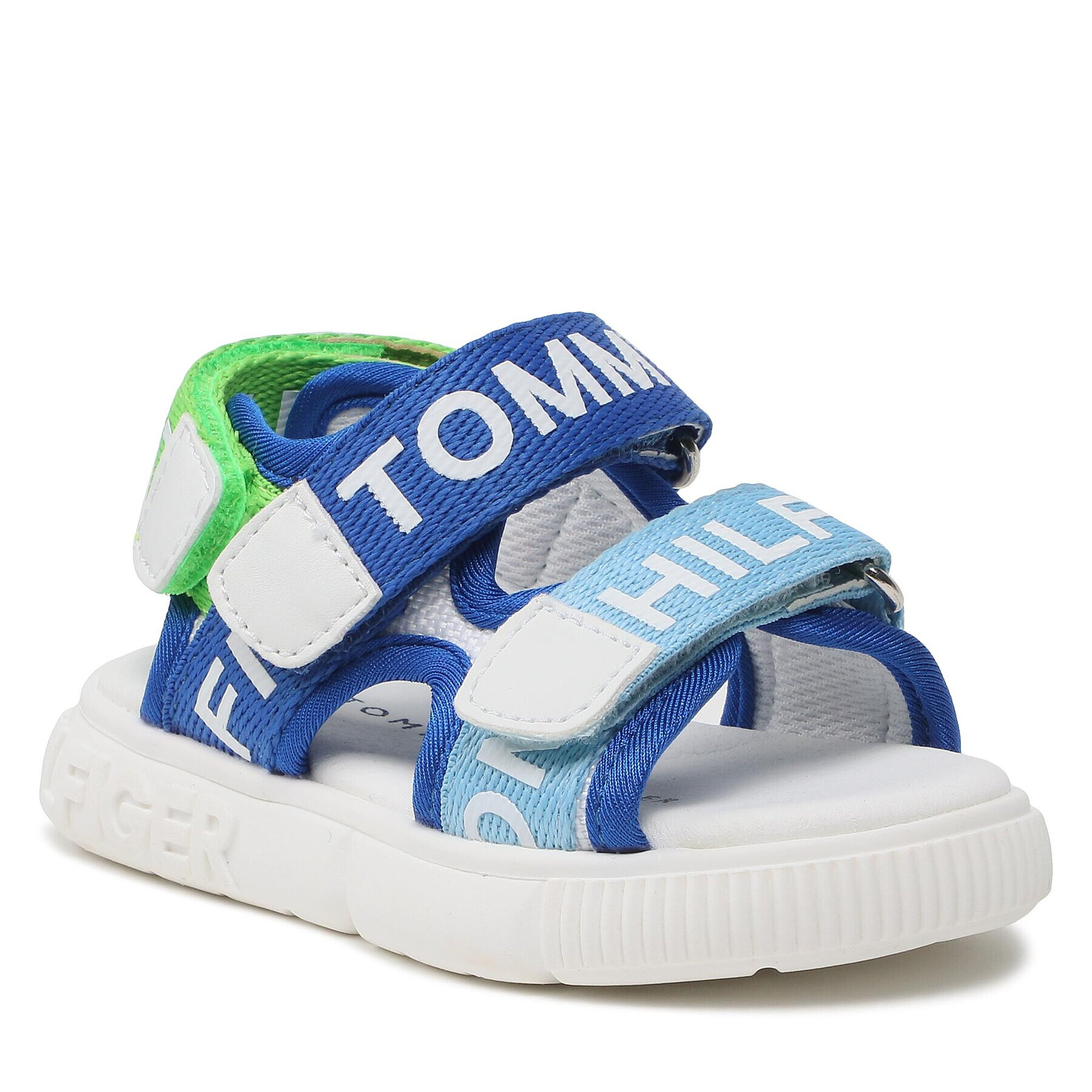 Tommy Hilfiger Sandali Lego Velcro Sandal 1X2-32899-1590 M Modra - Pepit.si