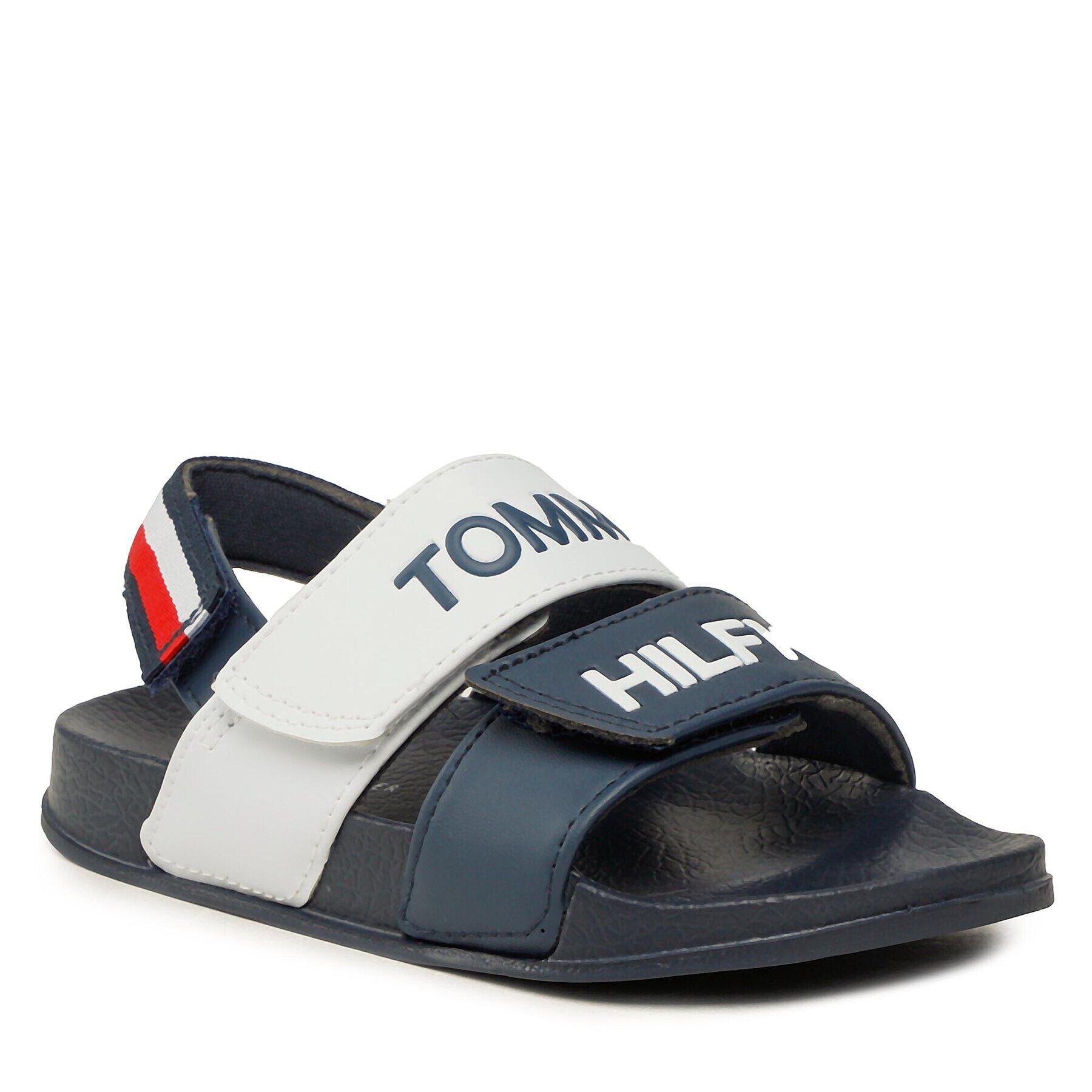 Tommy Hilfiger Sandali Logo Velcro Sandal T1B2-32925-1172 S Mornarsko modra - Pepit.si