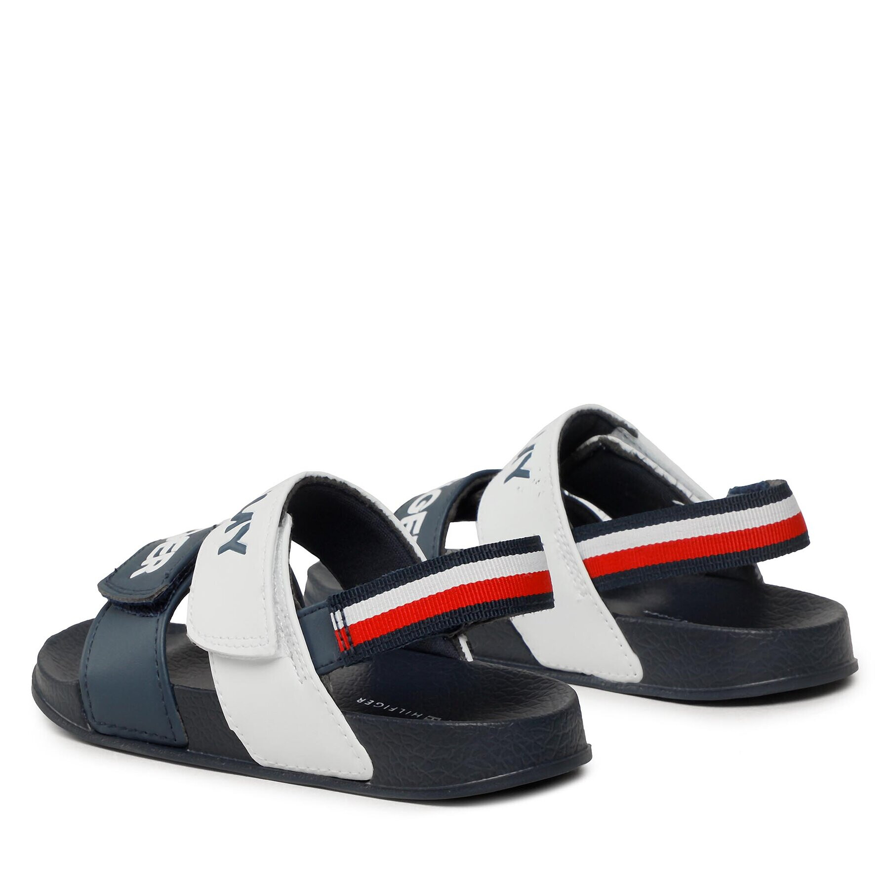 Tommy Hilfiger Sandali Logo Velcro Sandal T1B2-32925-1172 S Mornarsko modra - Pepit.si