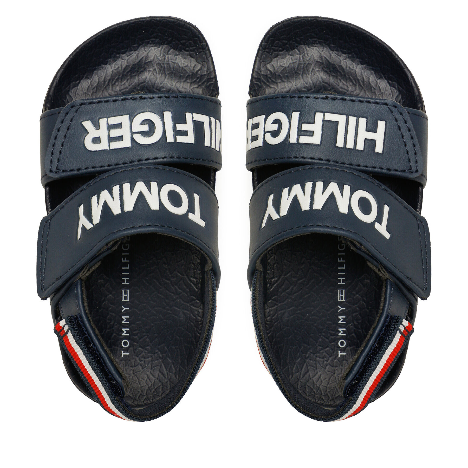 Tommy Hilfiger Sandali Logo Velcro Sandal T1B2-32927-1172 M Mornarsko modra - Pepit.si