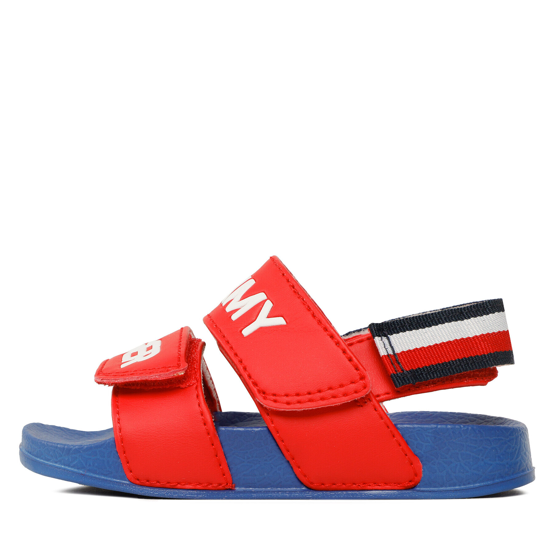 Tommy Hilfiger Sandali Logo Velcro Sandal T1B2-32927-1172 M Rdeča - Pepit.si